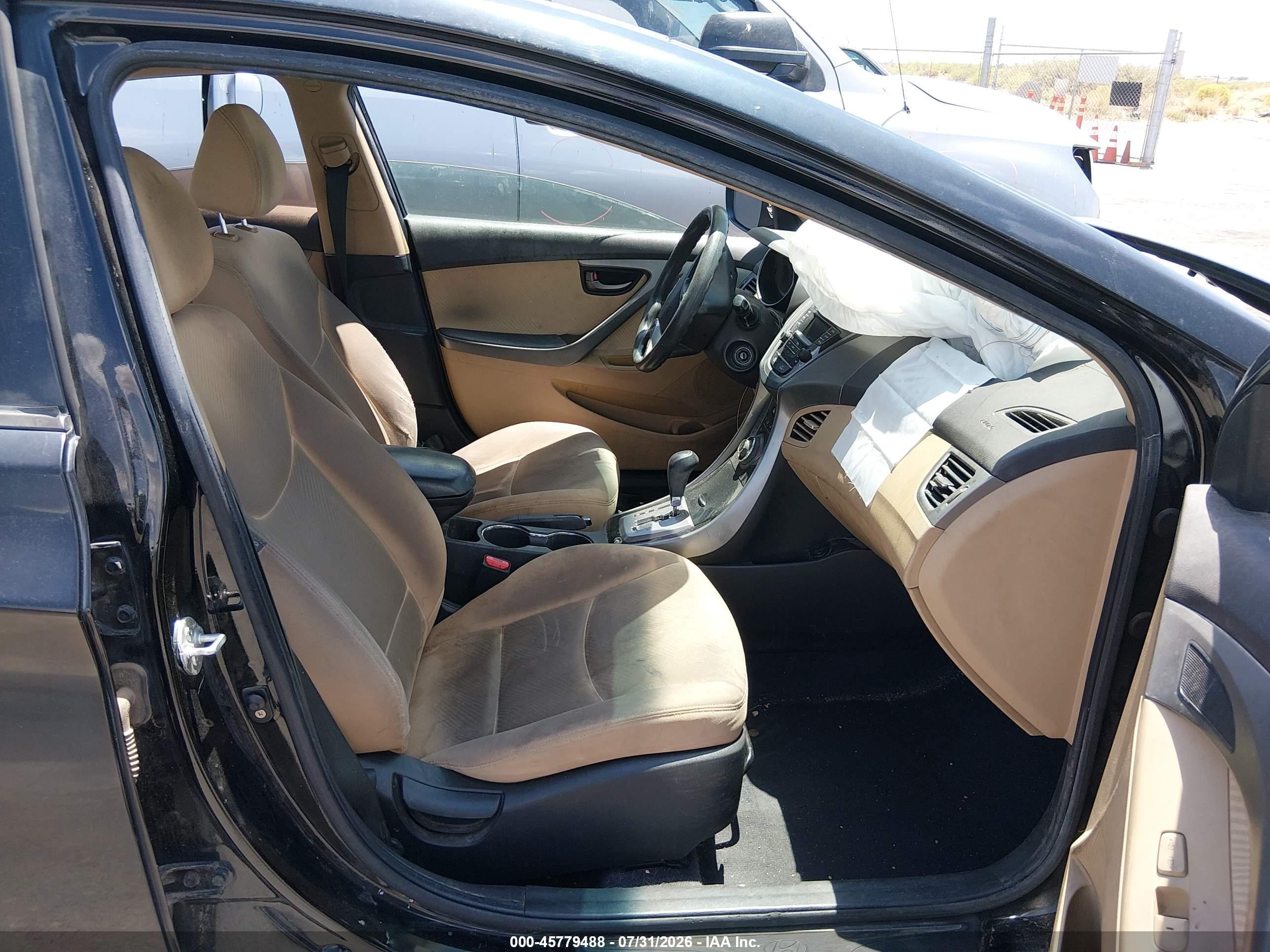 2013 Hyundai Elantra Gls Черный vin: KMHDH4AE4DU857234
