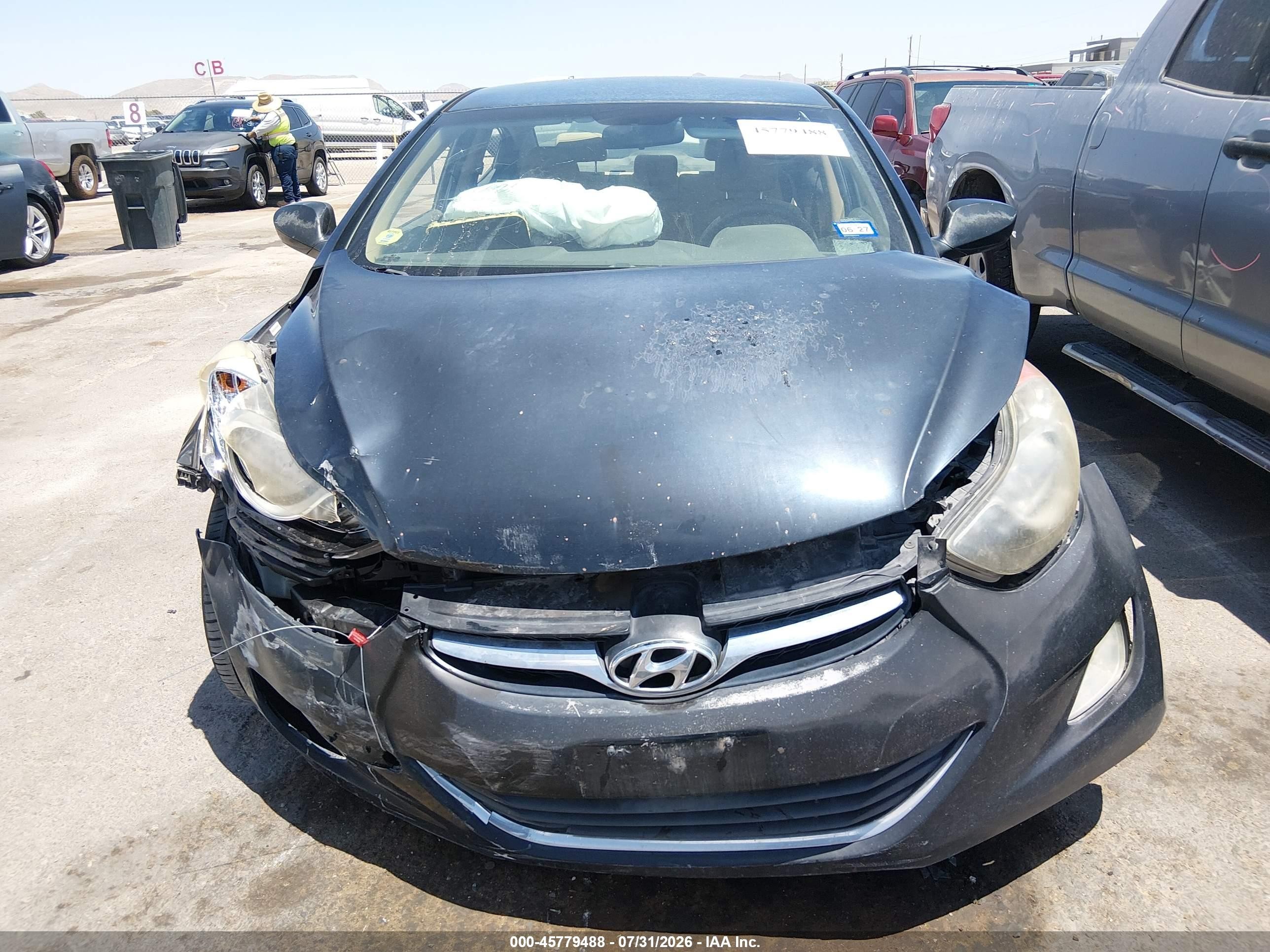 2013 Hyundai Elantra Gls Черный vin: KMHDH4AE4DU857234