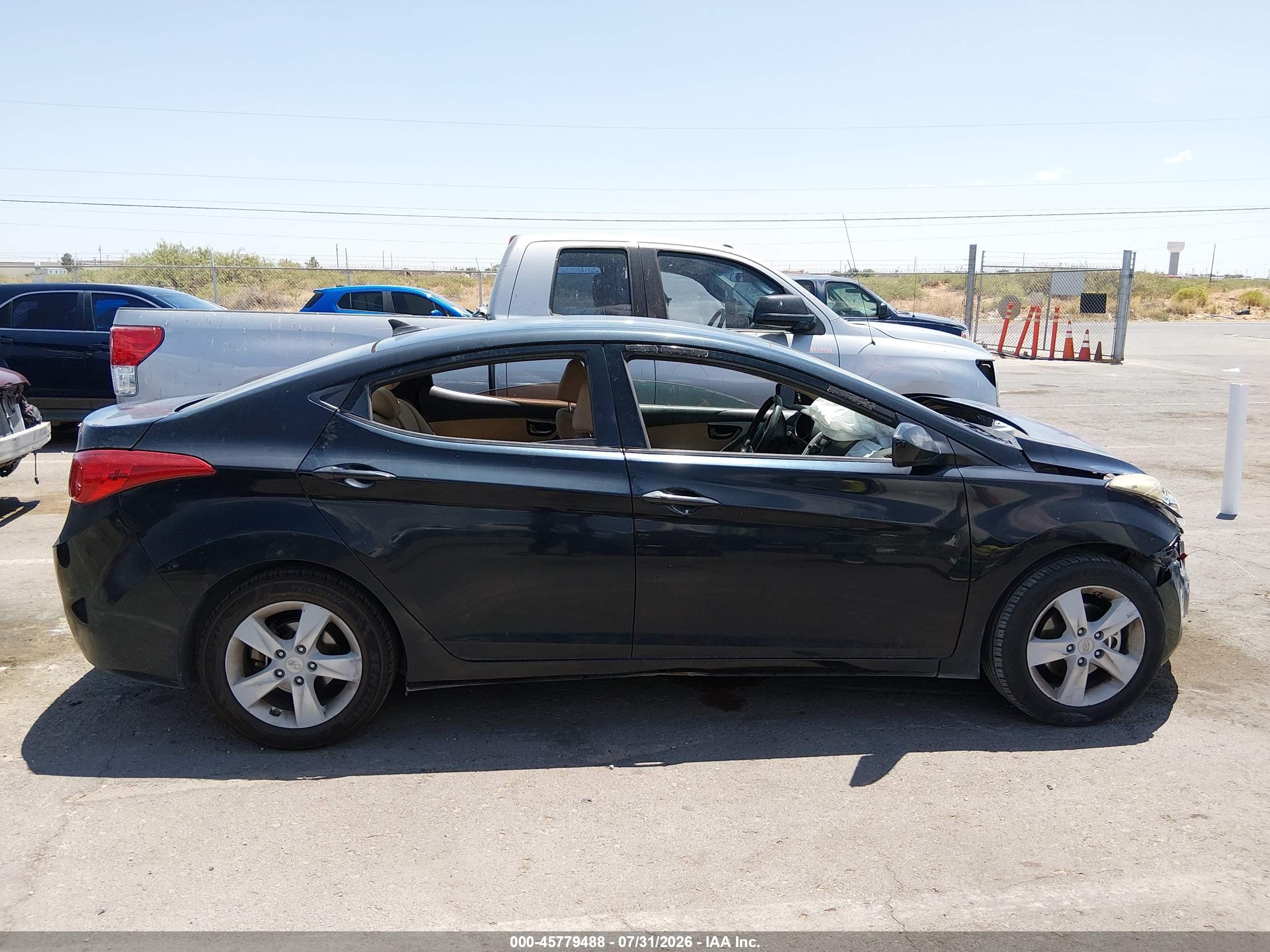 2013 Hyundai Elantra Gls Черный vin: KMHDH4AE4DU857234
