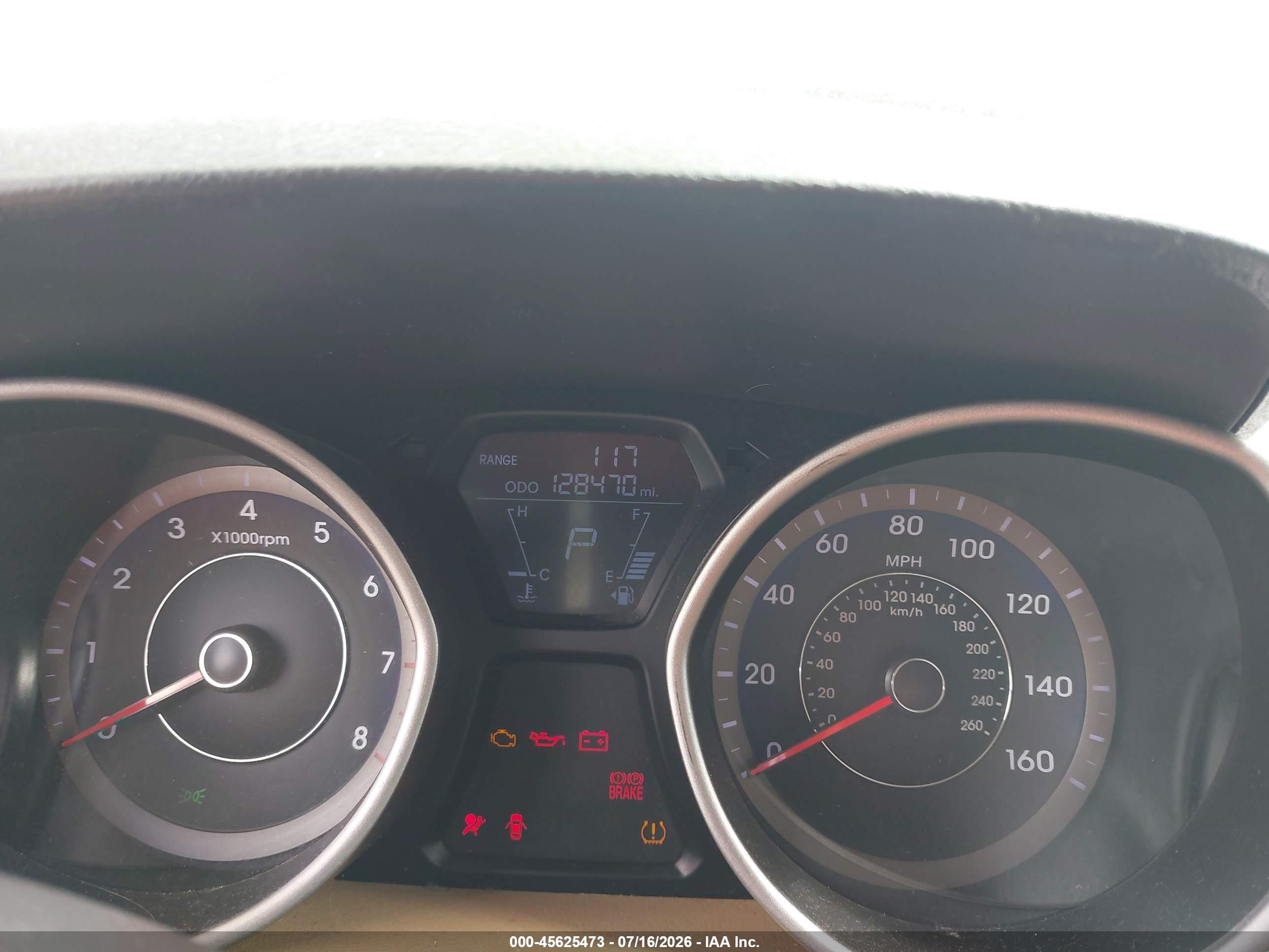 2013 Hyundai Elantra Gls Red vin: KMHDH4AE4DU864085