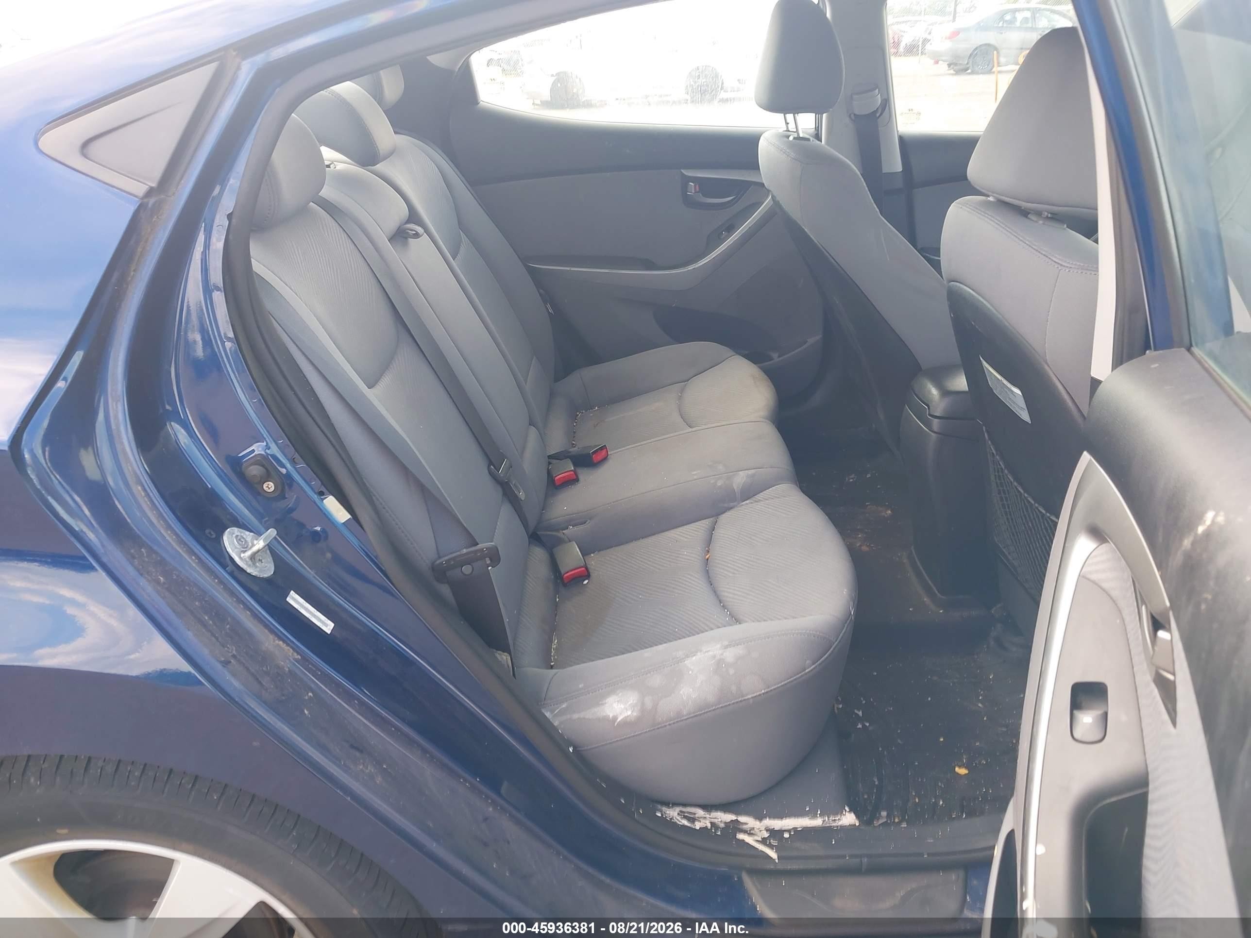 2013 Hyundai Elantra Gls Blue vin: KMHDH4AE4DU877497