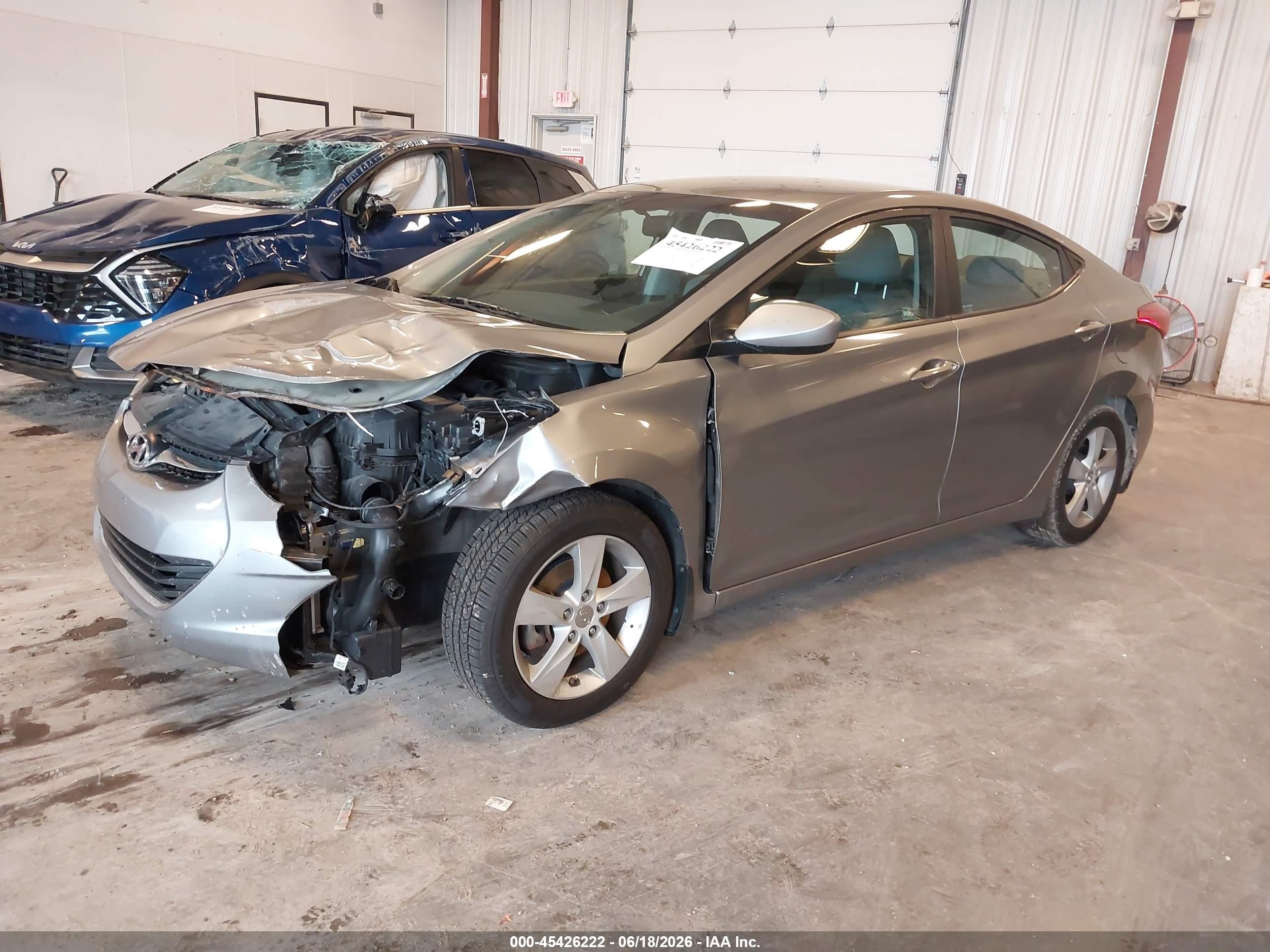 2013 Hyundai Elantra Gls Silver vin: KMHDH4AE4DU889956