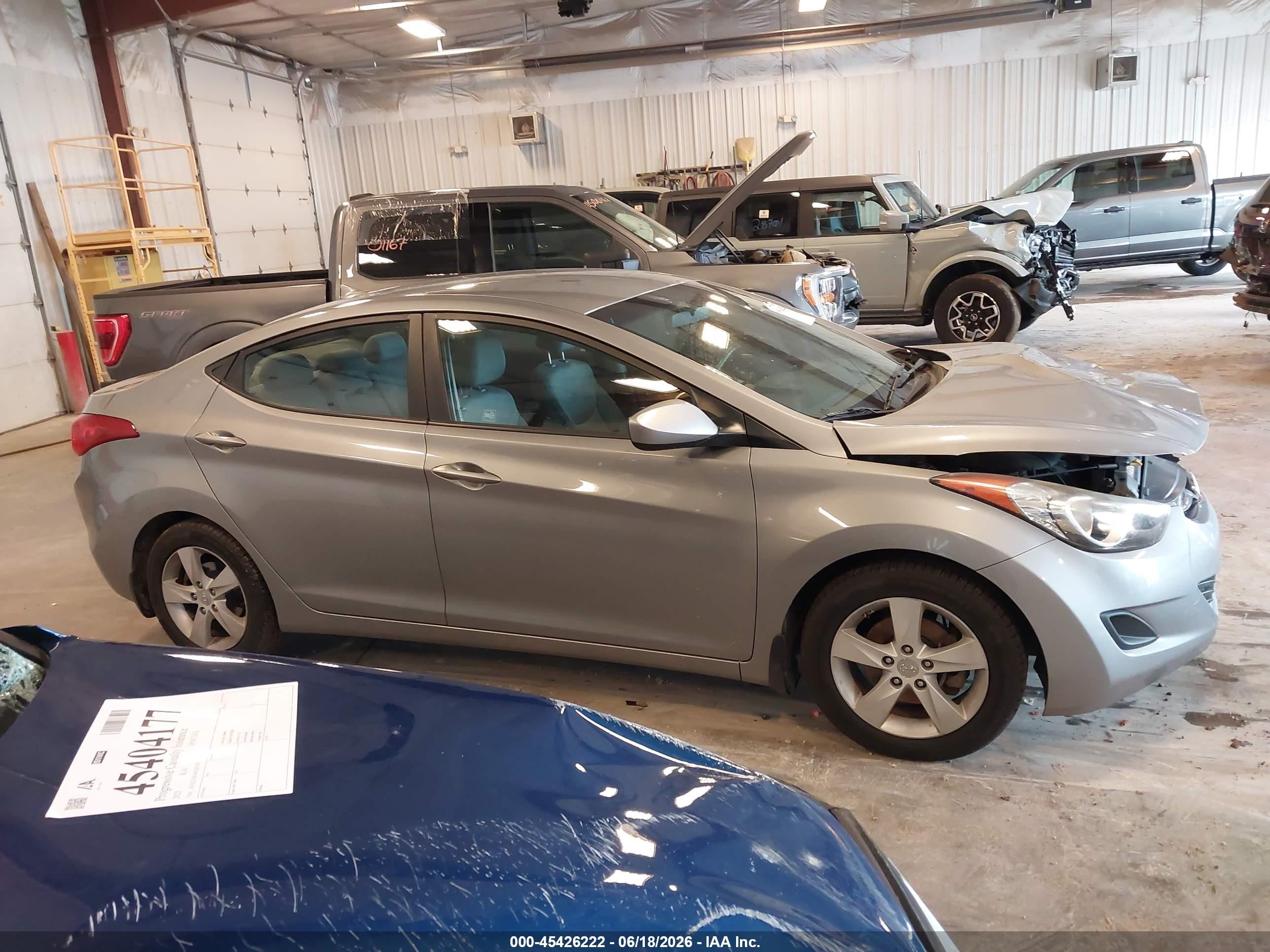 2013 Hyundai Elantra Gls Silver vin: KMHDH4AE4DU889956
