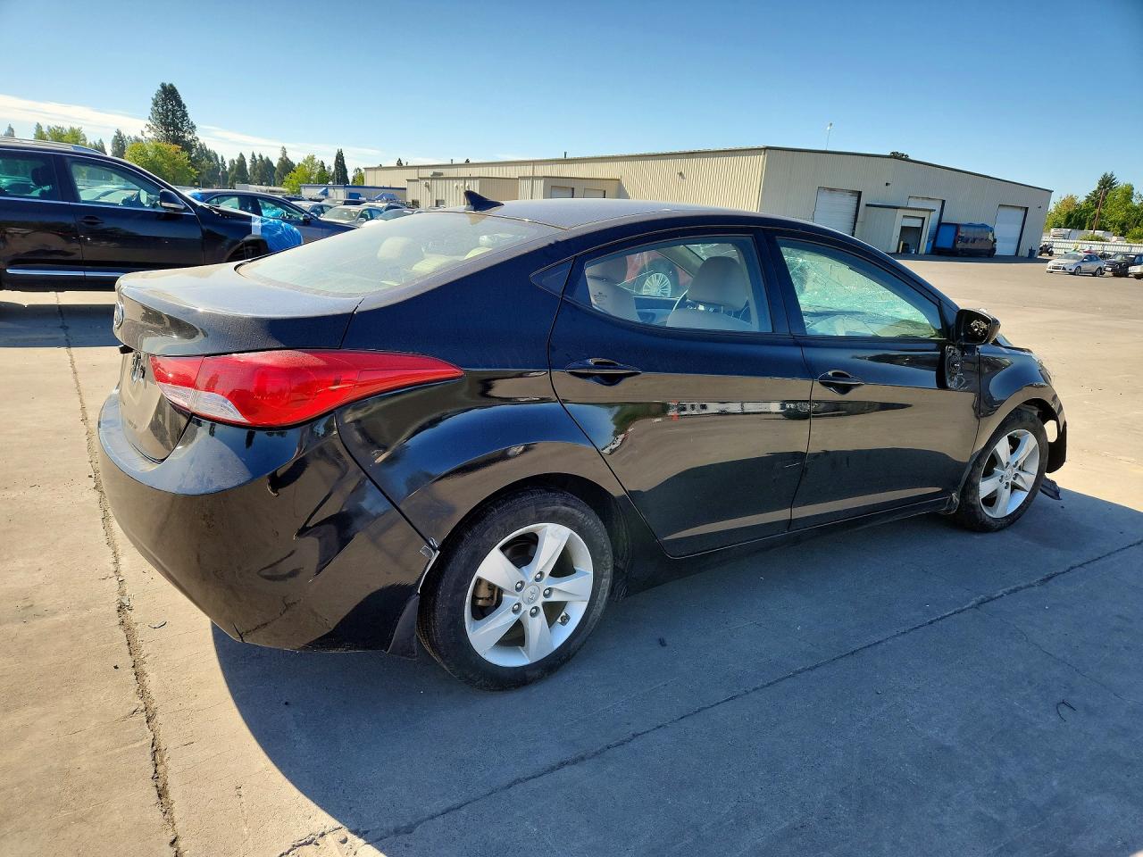 2013 Hyundai Elantra Gls Black vin: KMHDH4AE4DU895076