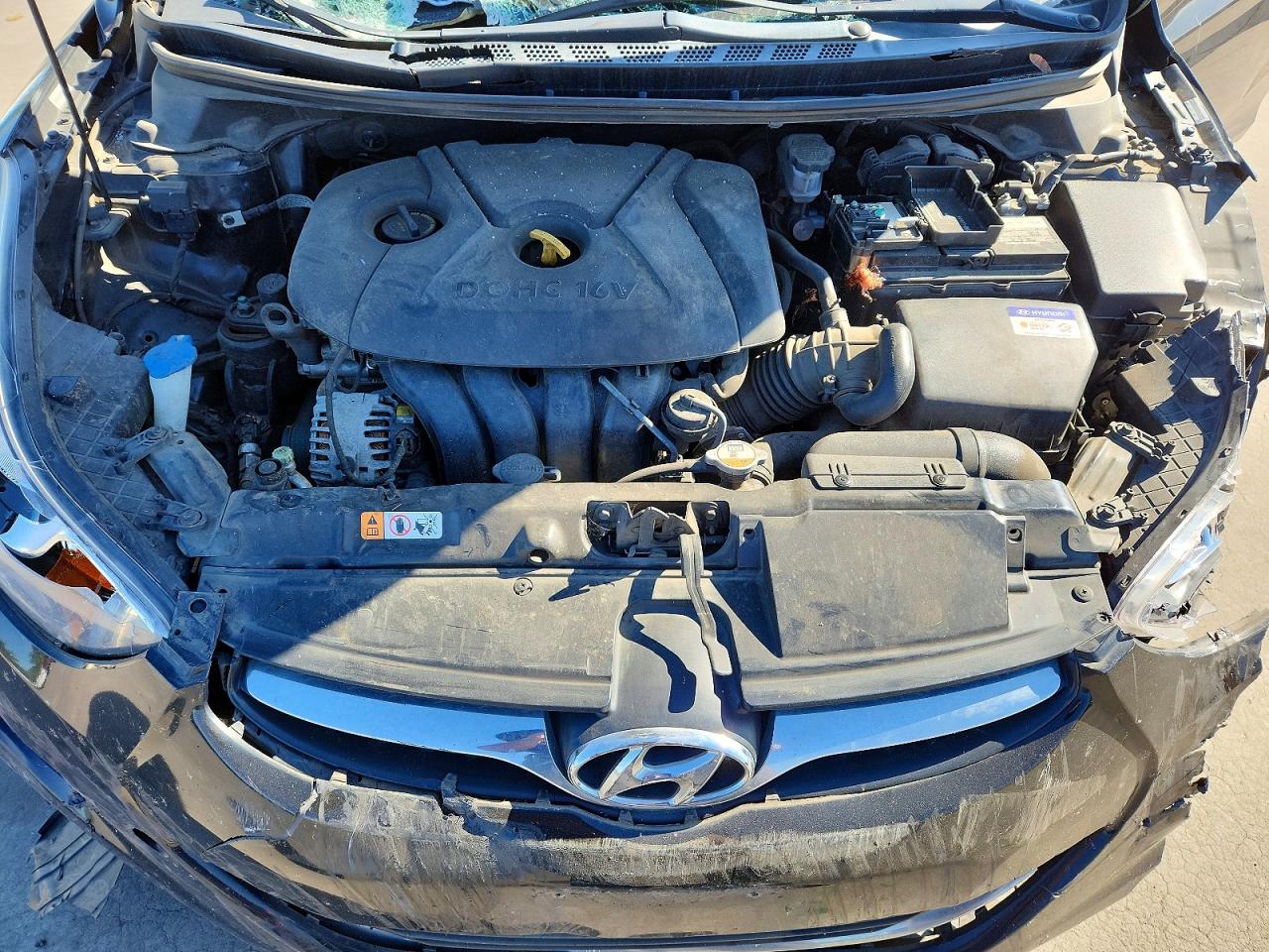 2013 Hyundai Elantra Gls Black vin: KMHDH4AE4DU895076