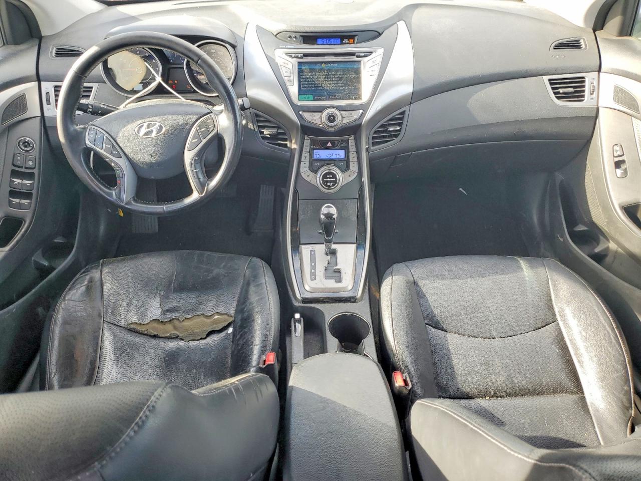2013 Hyundai Elantra Limited Silver vin: KMHDH4AE4DU919571