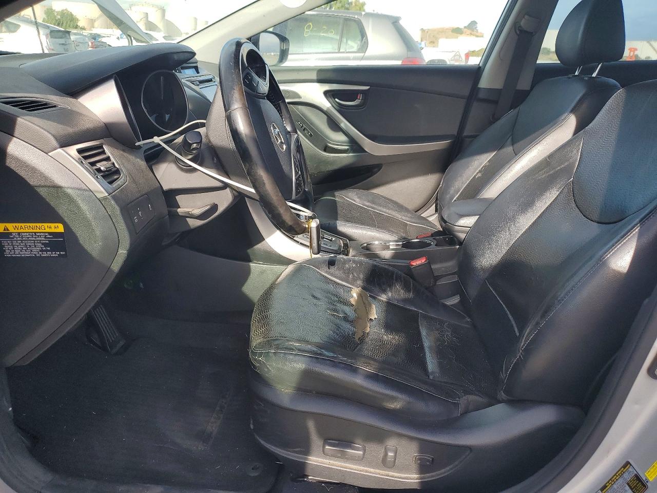 2013 Hyundai Elantra Limited Silver vin: KMHDH4AE4DU919571