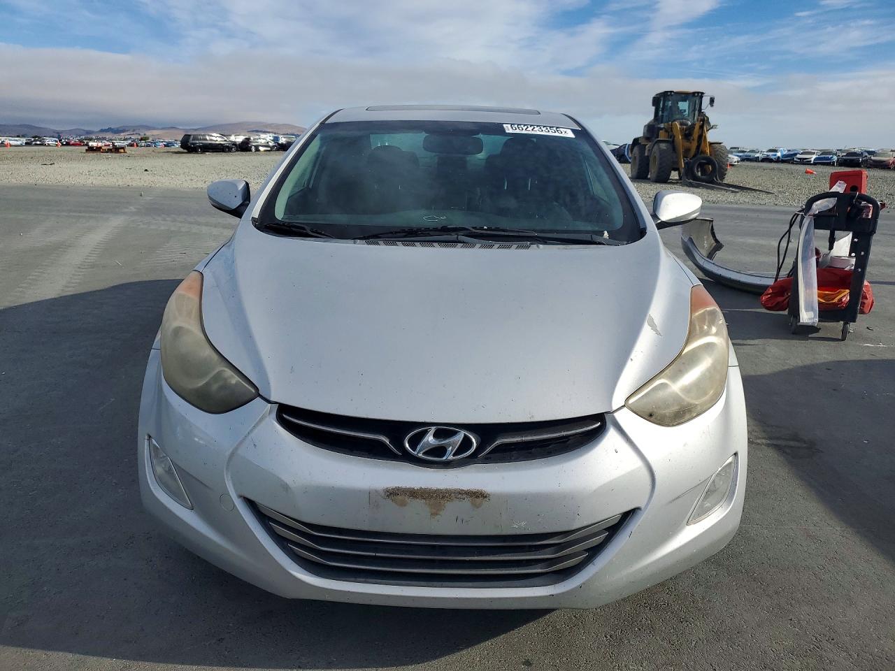 2013 Hyundai Elantra Limited Silver vin: KMHDH4AE4DU919571