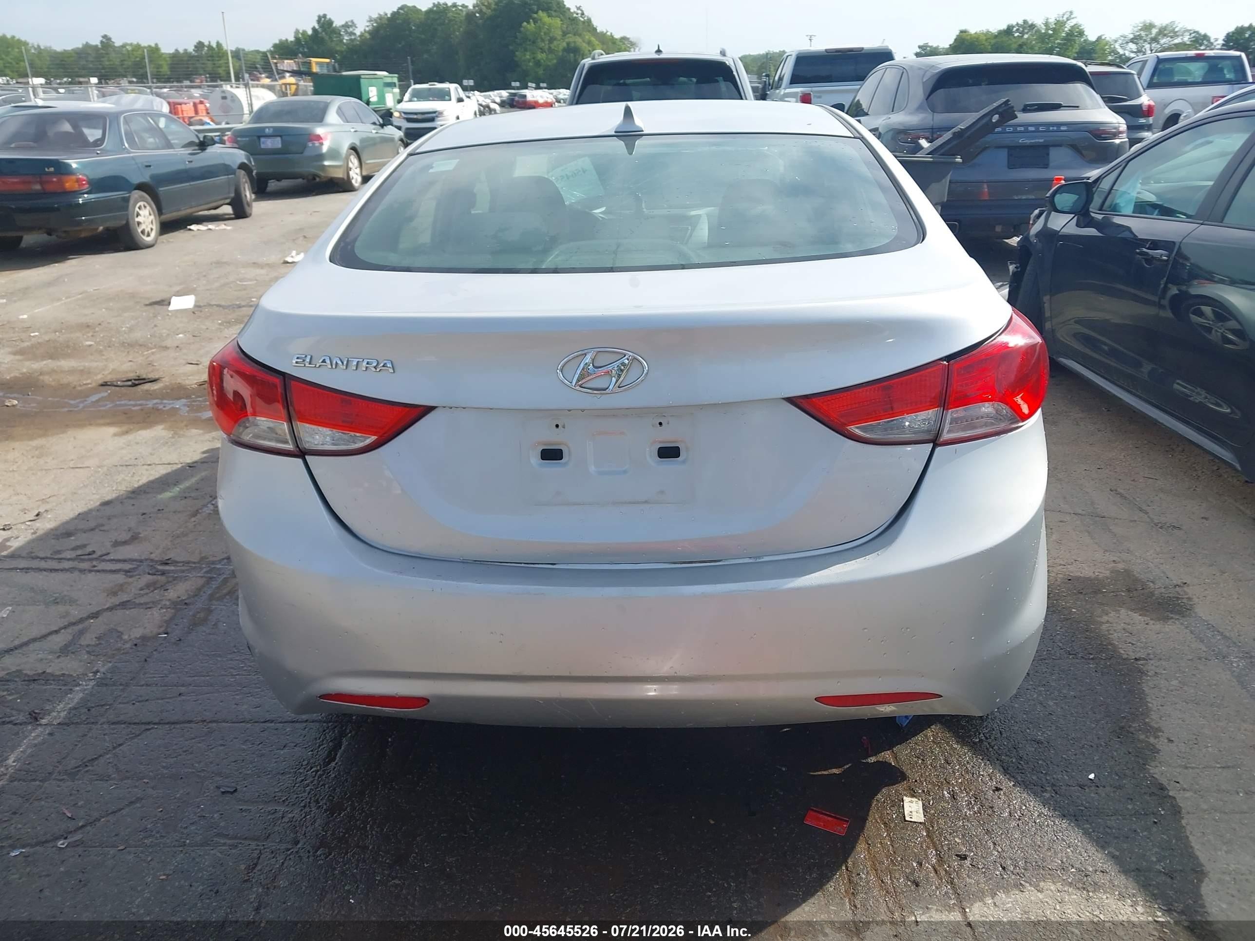 2013 Hyundai Elantra Gls Silver vin: KMHDH4AE4DU937326