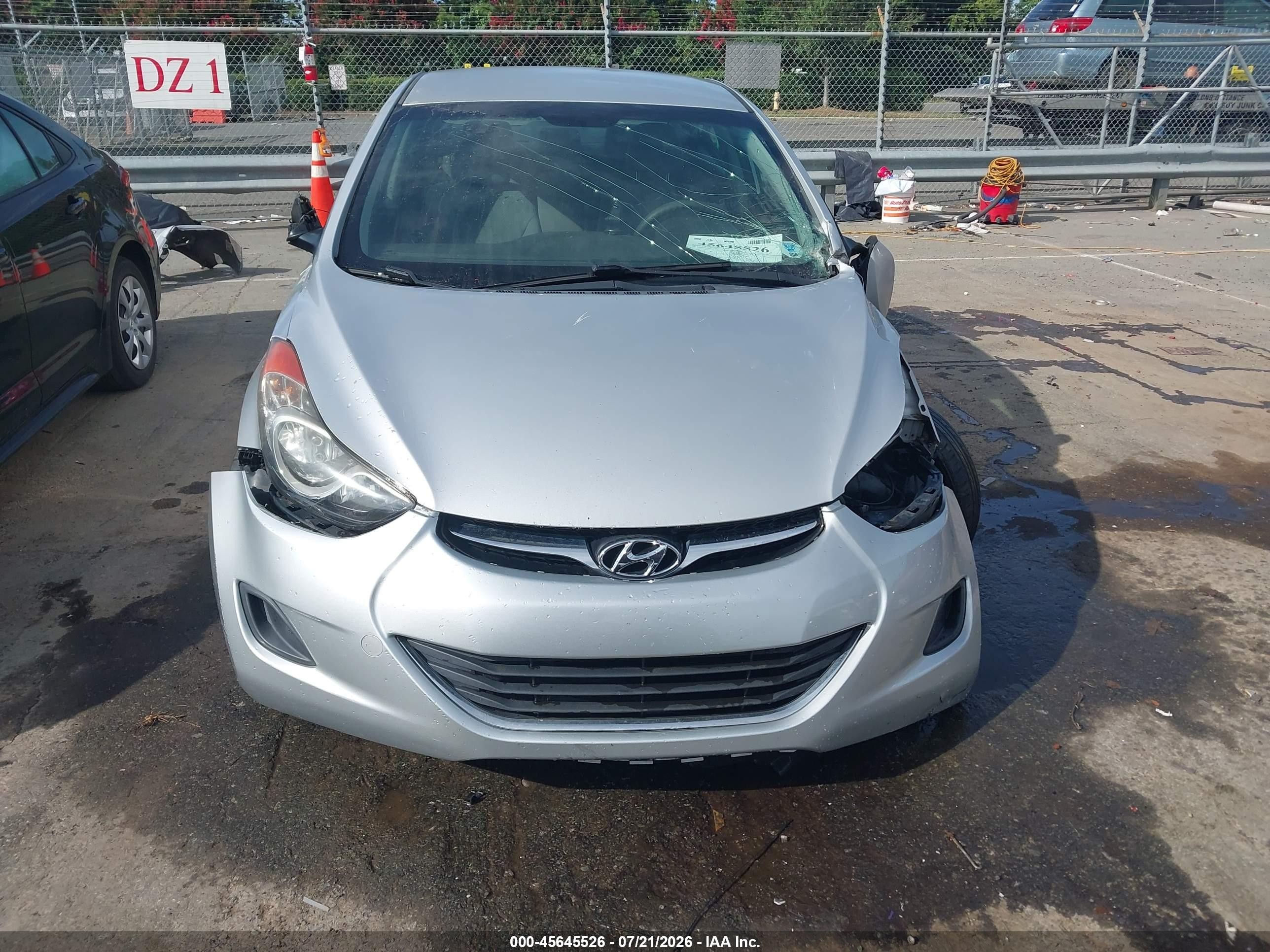 2013 Hyundai Elantra Gls Silver vin: KMHDH4AE4DU937326