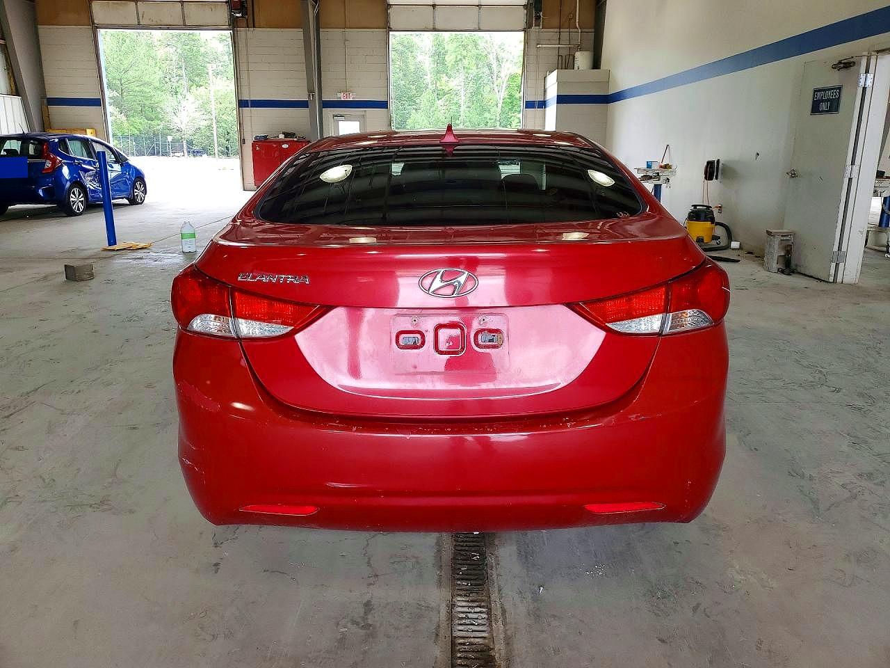 2013 Hyundai Elantra Gls Red vin: KMHDH4AE4DU941912