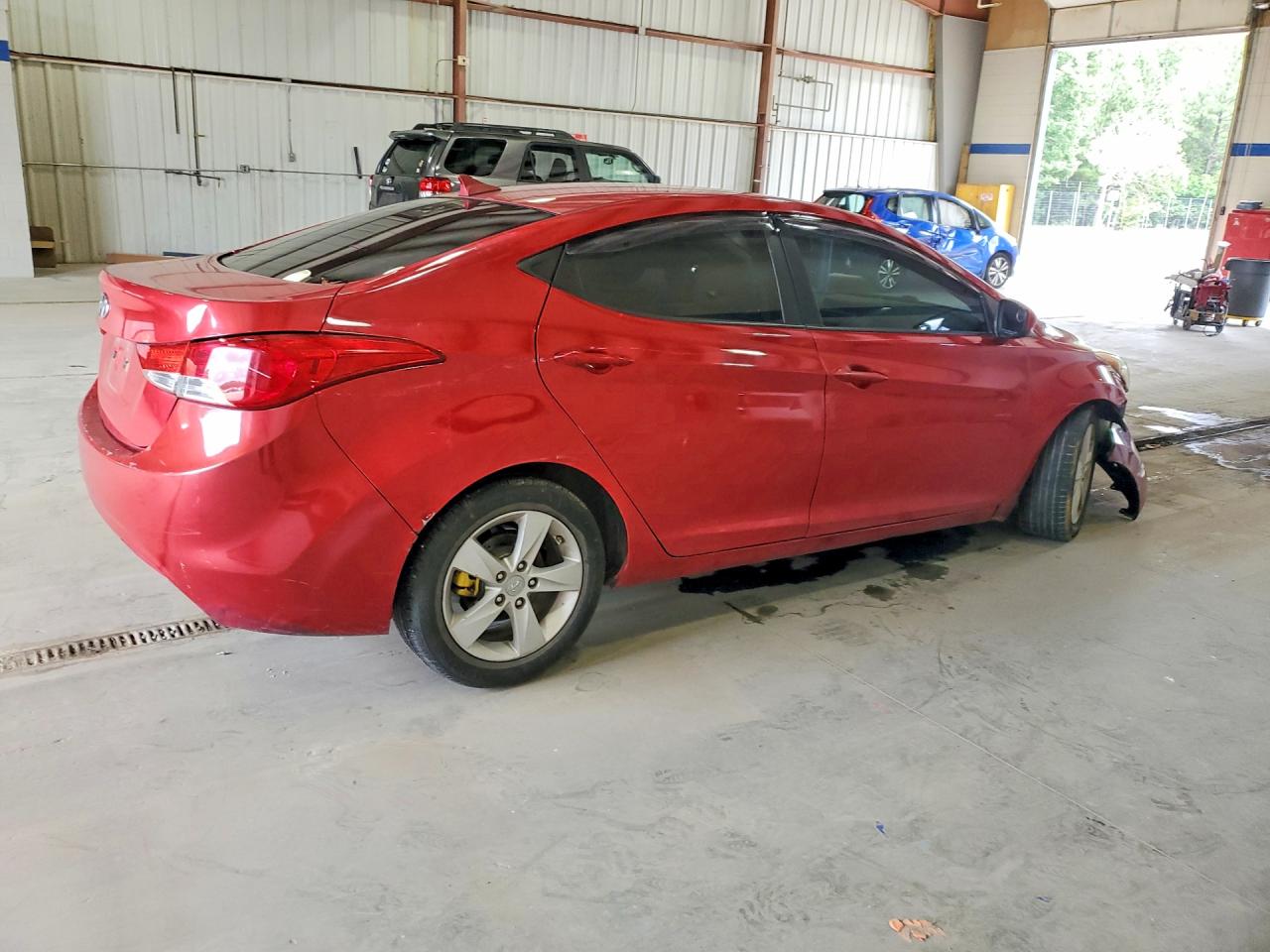 2013 Hyundai Elantra Gls Red vin: KMHDH4AE4DU941912