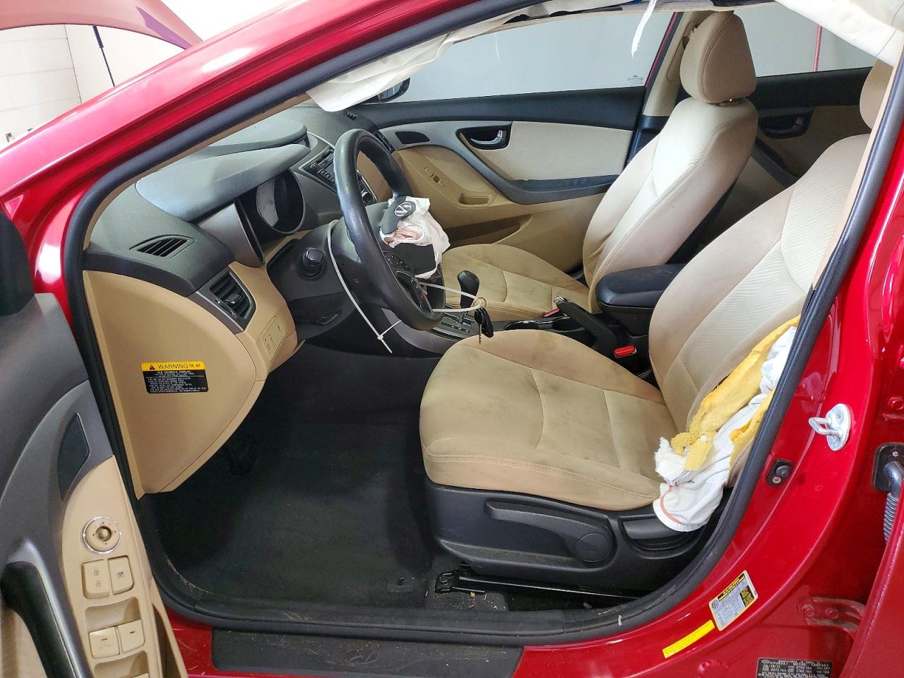 2013 Hyundai Elantra Gls Red vin: KMHDH4AE4DU941912
