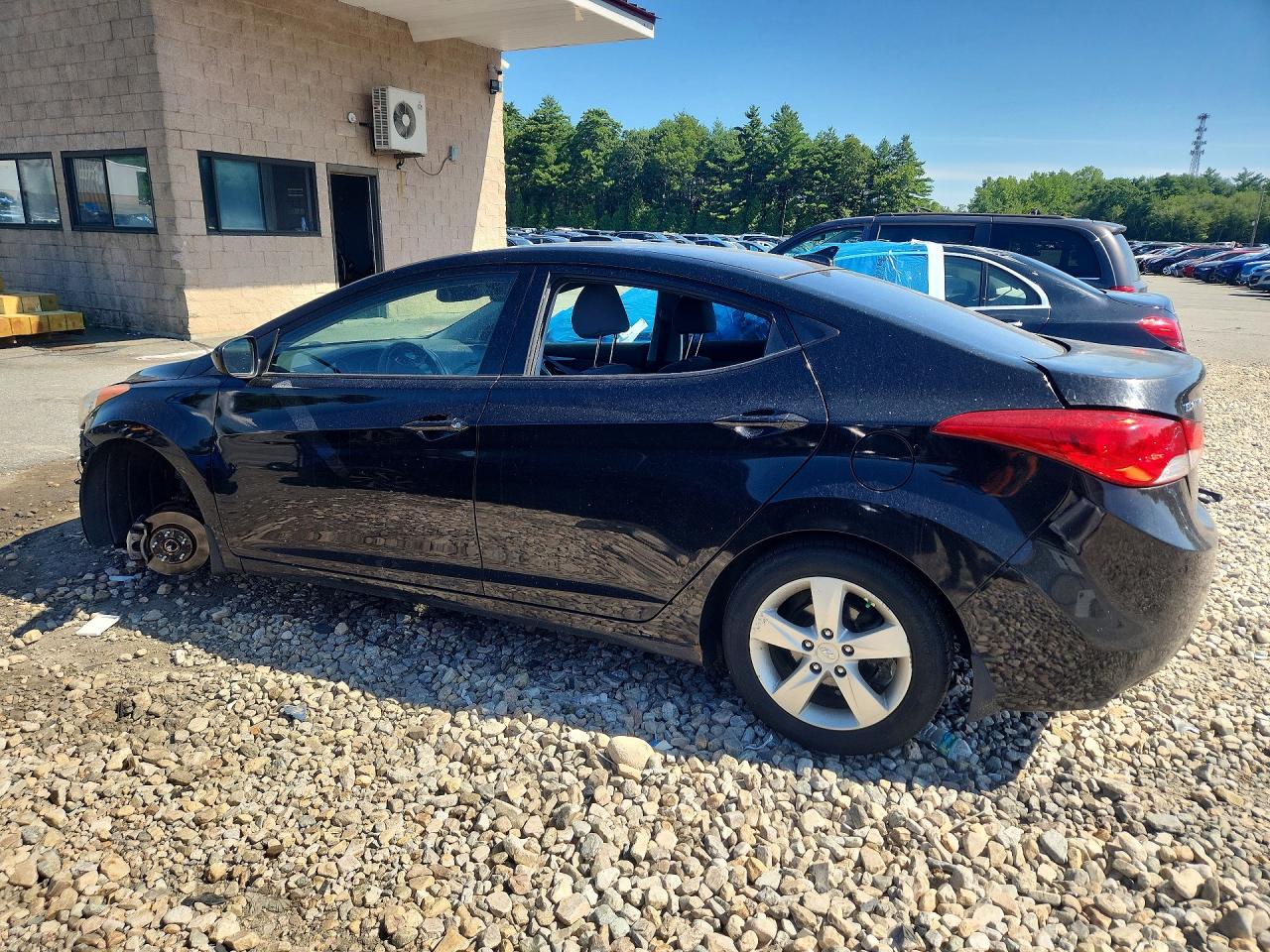 2013 Hyundai Elantra Gls Black vin: KMHDH4AE4DU946429