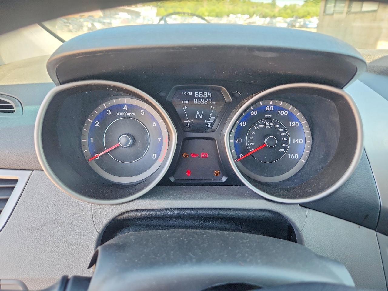 2013 Hyundai Elantra Gls Black vin: KMHDH4AE4DU946429