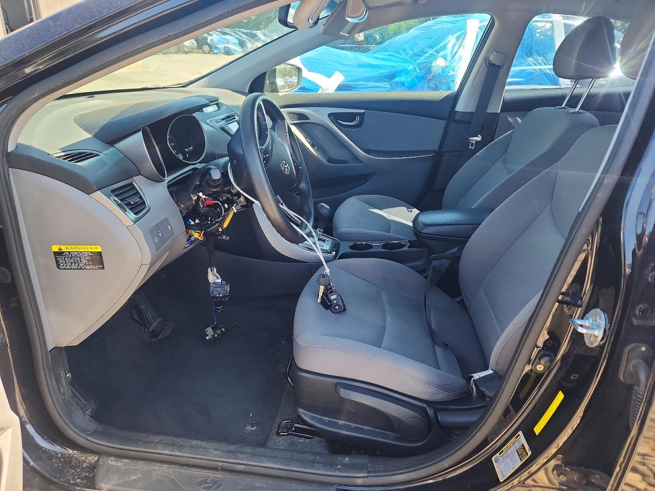 2013 Hyundai Elantra Gls Black vin: KMHDH4AE4DU946429