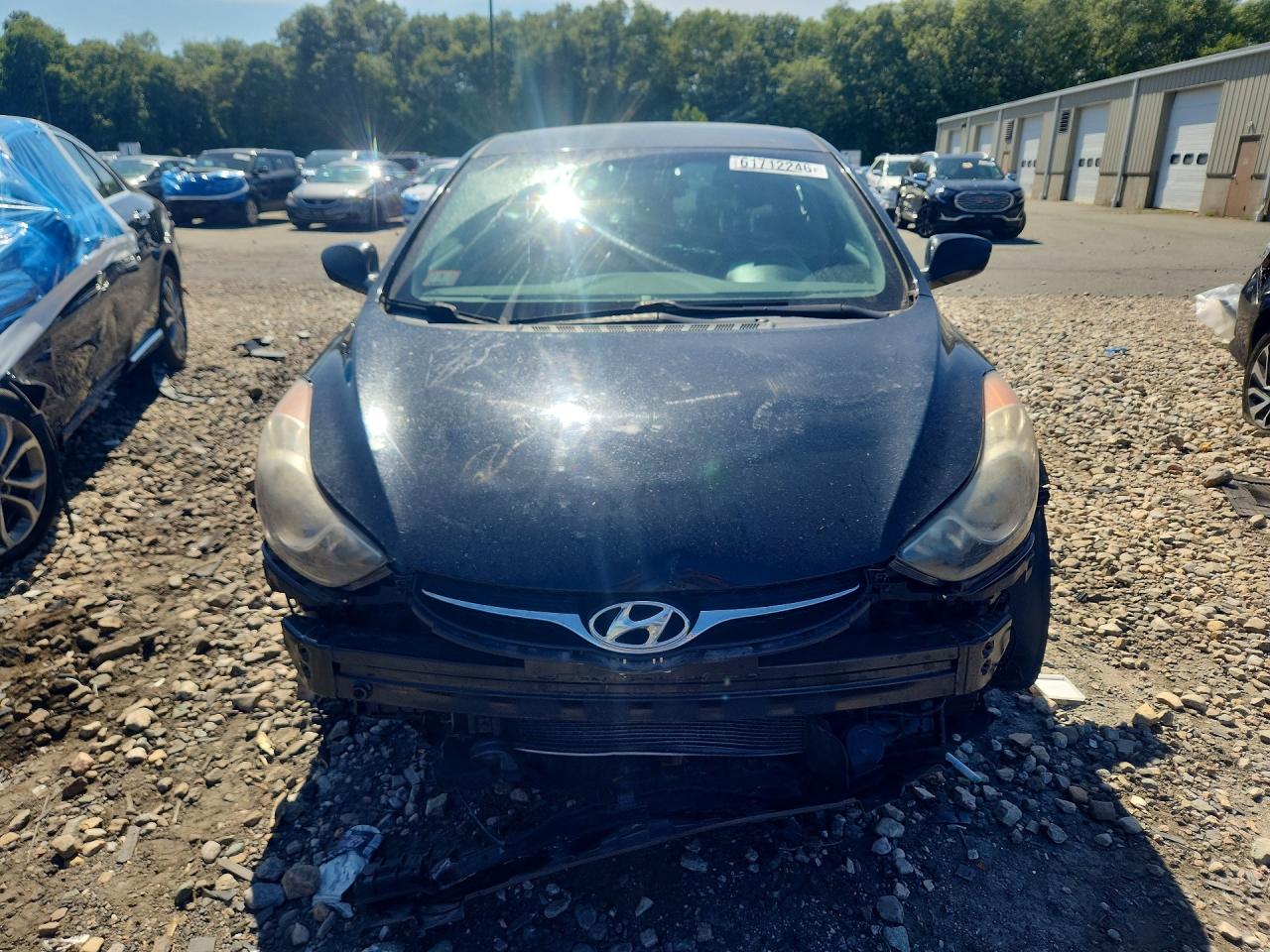 2013 Hyundai Elantra Gls Black vin: KMHDH4AE4DU946429