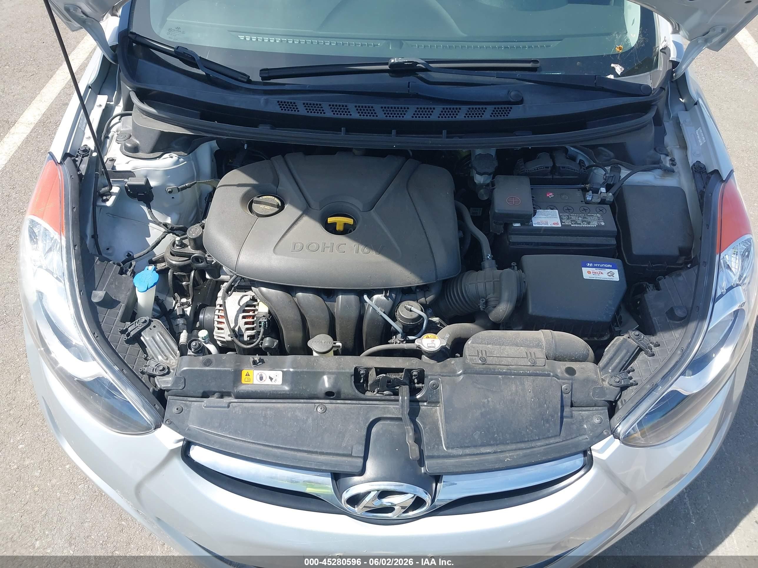 2013 Hyundai Elantra Gls Silver vin: KMHDH4AE4DU949847