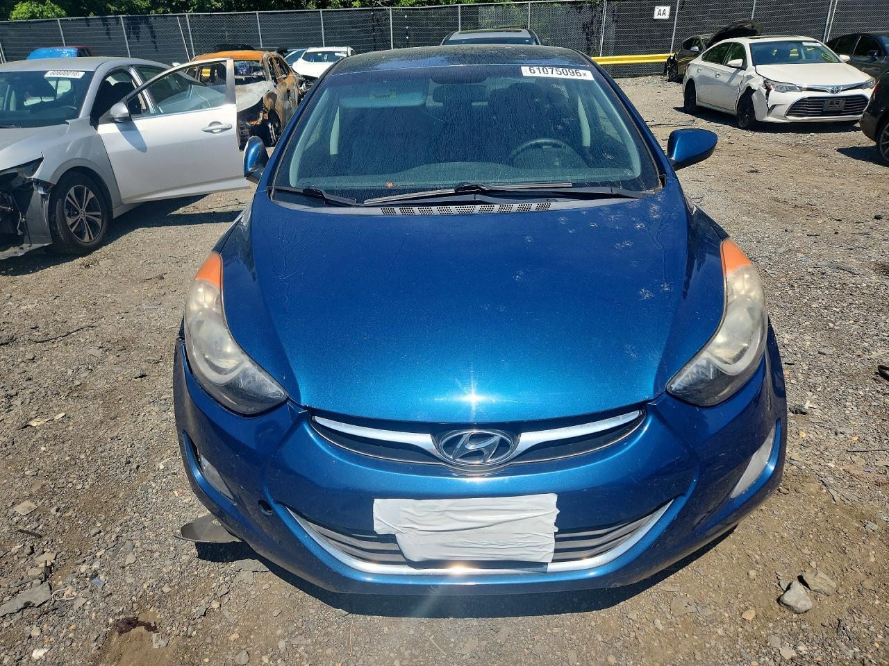 2013 Hyundai Elantra Gls Blue vin: KMHDH4AE4DU955485
