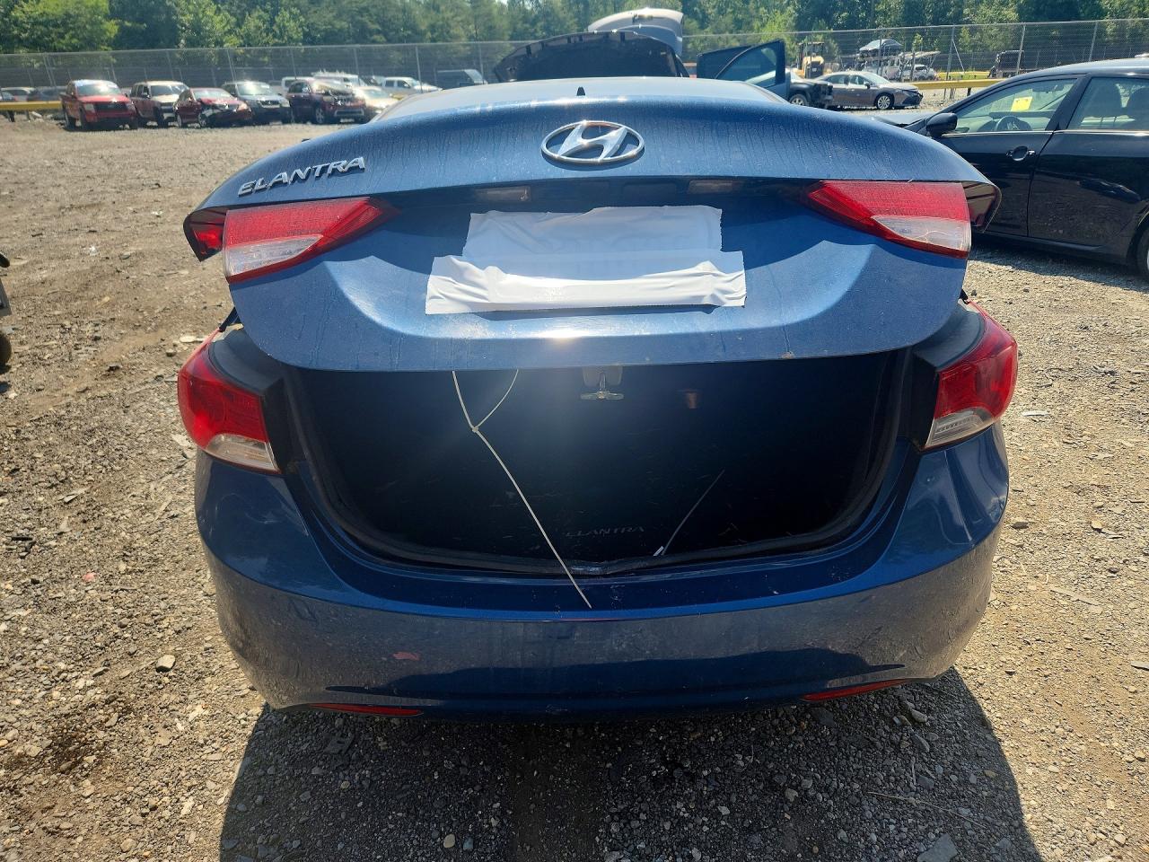 2013 Hyundai Elantra Gls Blue vin: KMHDH4AE4DU955485