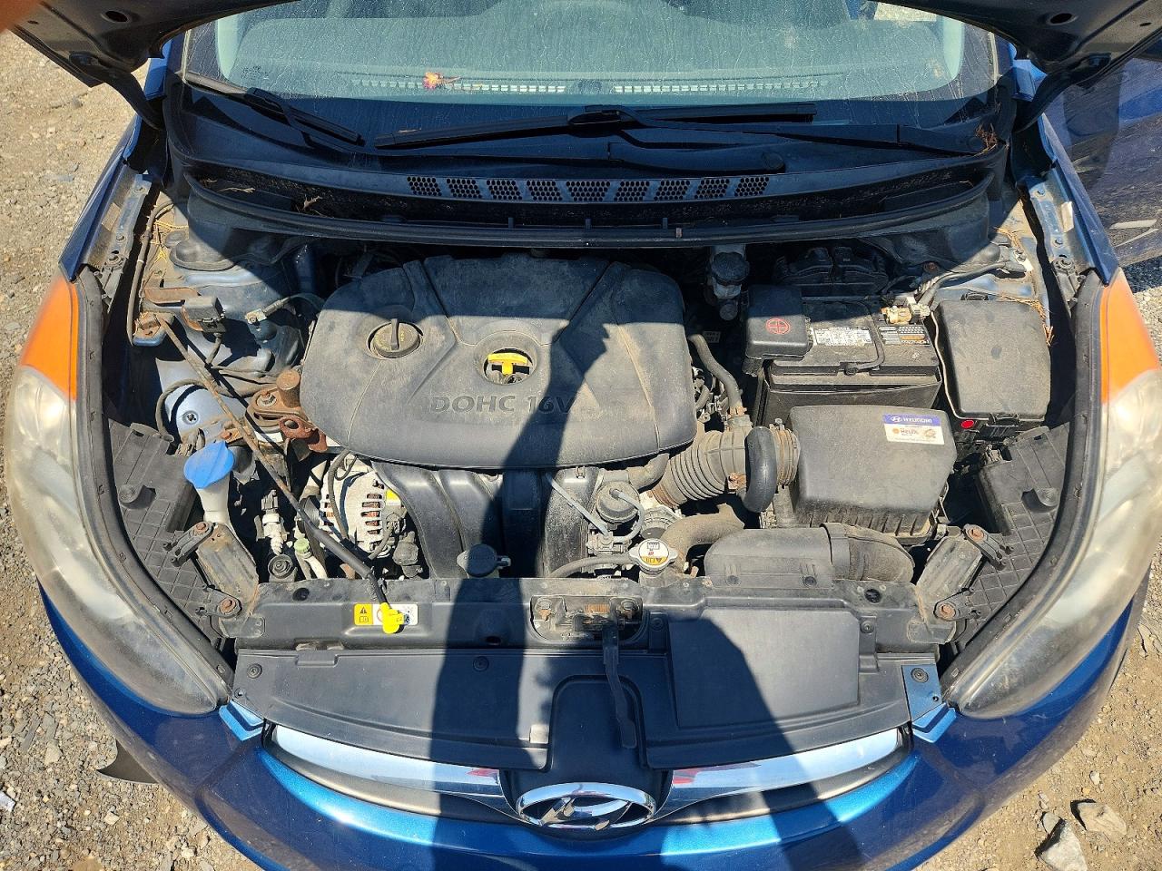 2013 Hyundai Elantra Gls Blue vin: KMHDH4AE4DU955485