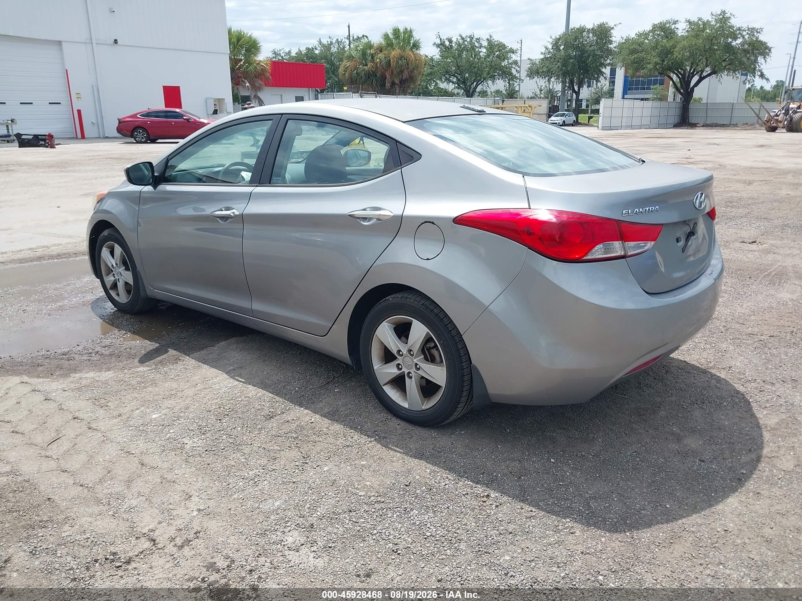 2013 Hyundai Elantra Gls Gray vin: KMHDH4AE4DU967538