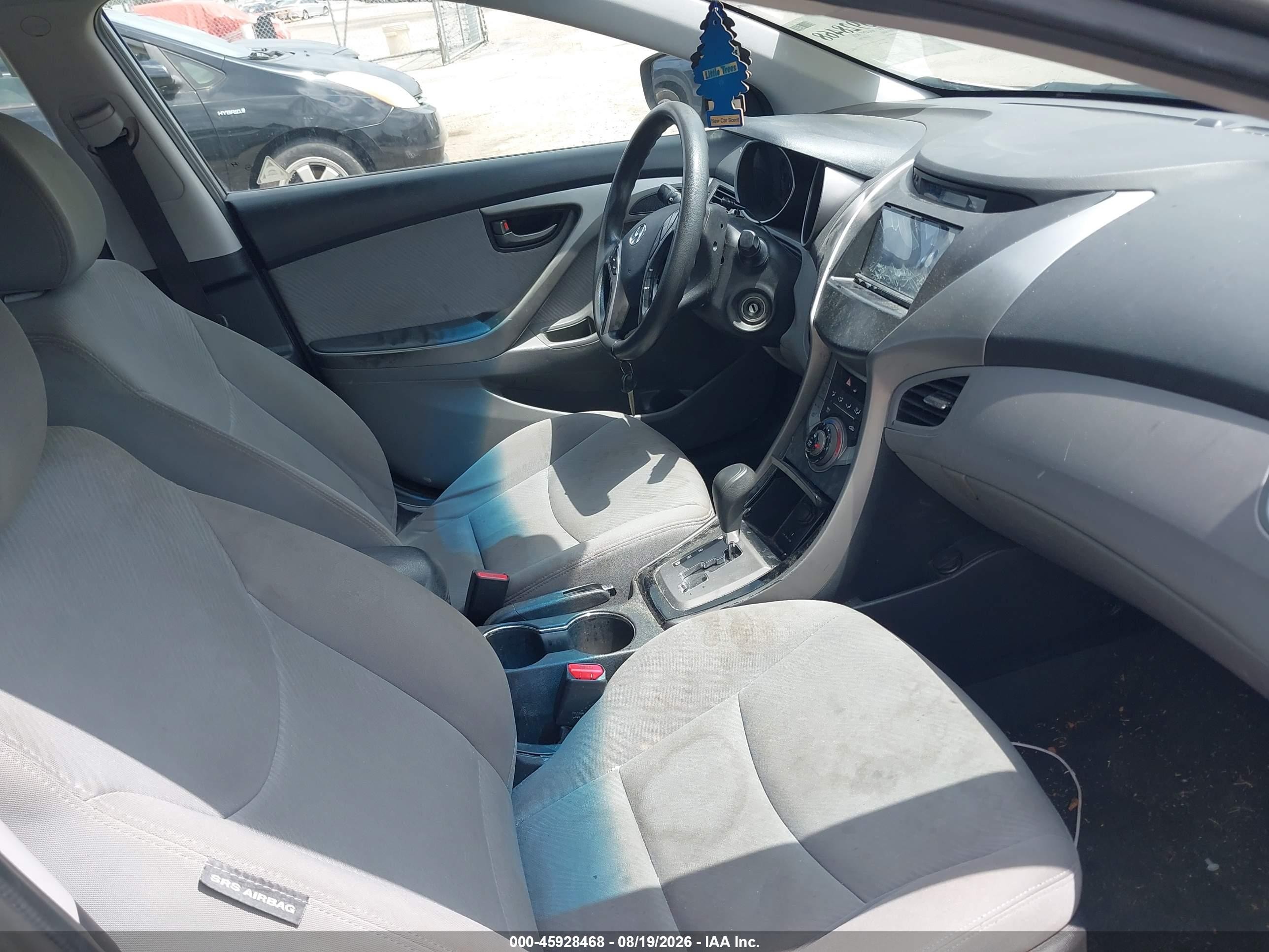 2013 Hyundai Elantra Gls Gray vin: KMHDH4AE4DU967538