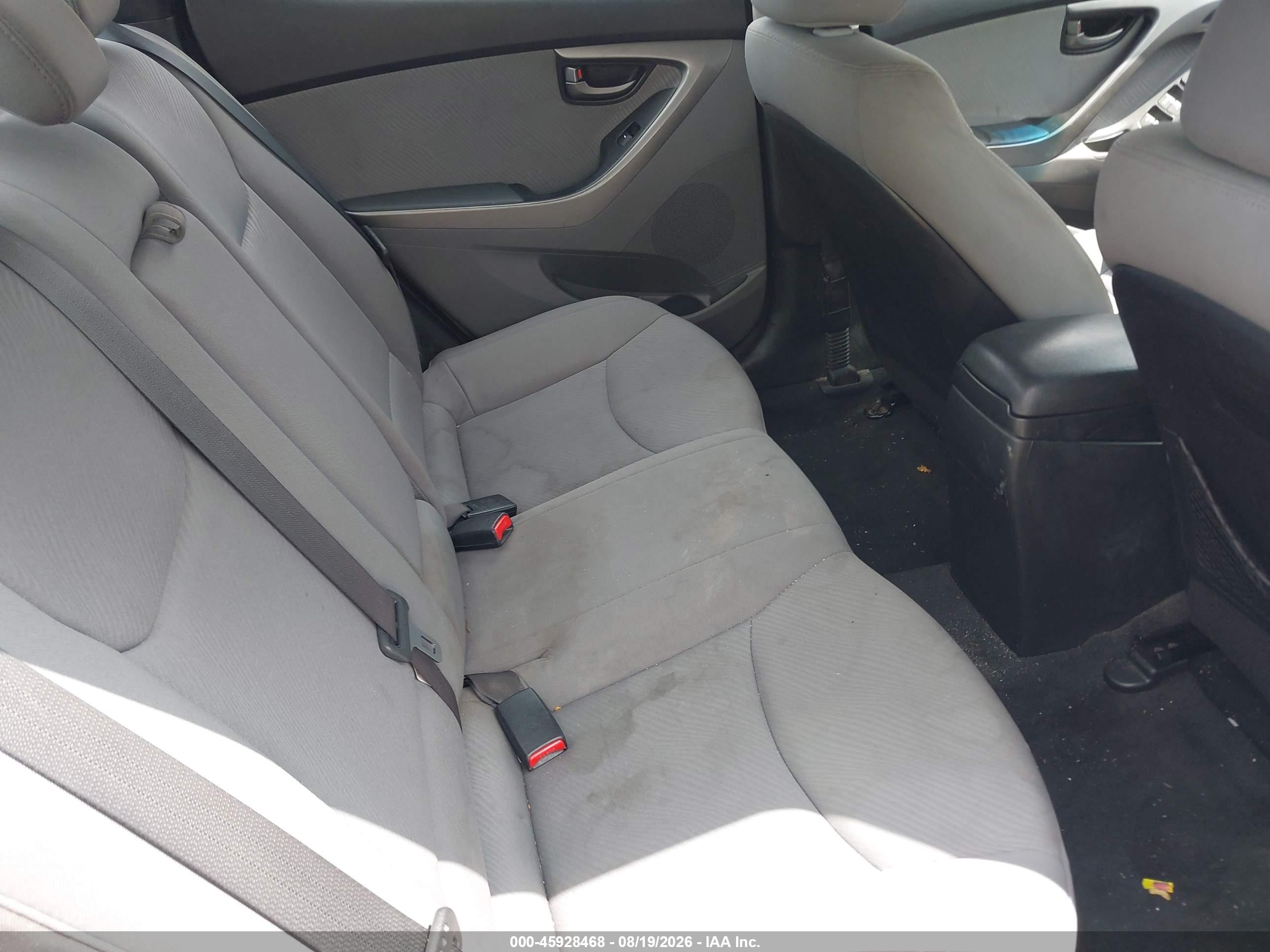 2013 Hyundai Elantra Gls Gray vin: KMHDH4AE4DU967538