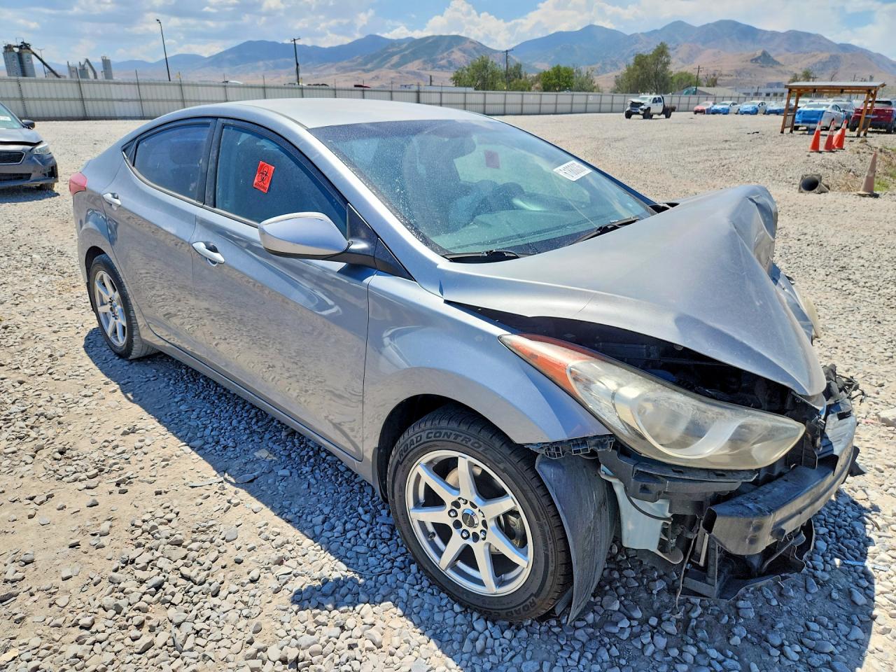 2013 Hyundai Elantra Gls Silver vin: KMHDH4AE4DU972495