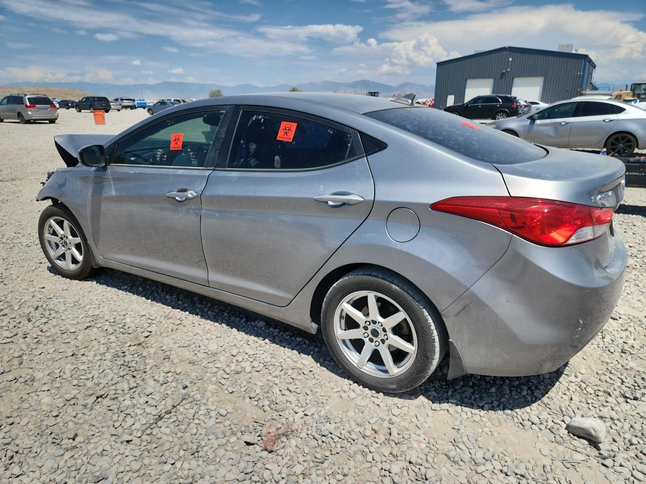 2013 Hyundai Elantra Gls Silver vin: KMHDH4AE4DU972495