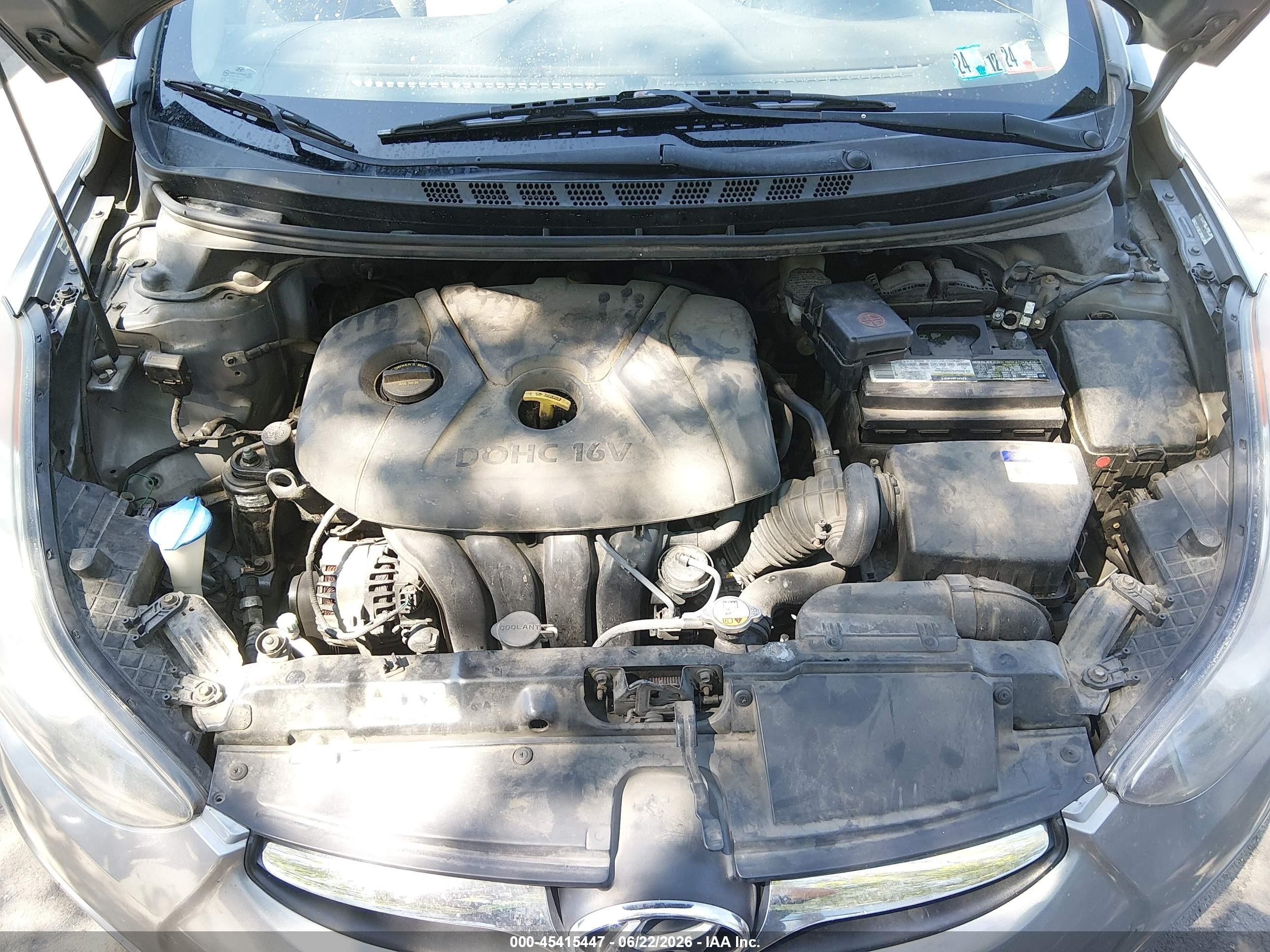 2013 Hyundai Elantra Gls Silver vin: KMHDH4AE4DU993914