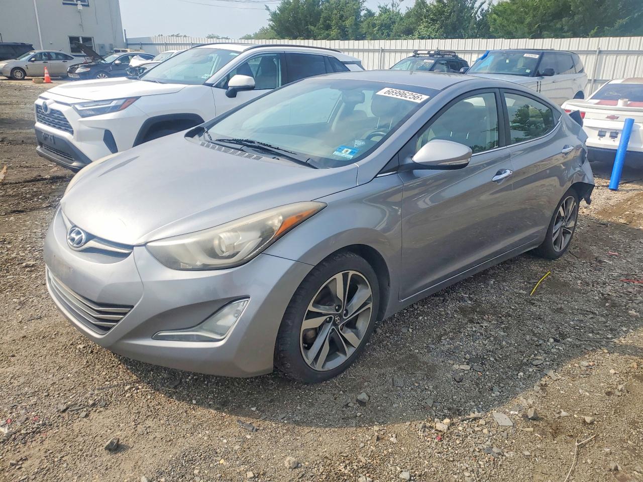 2014 Hyundai Elantra Limited Silver vin: KMHDH4AE4EU044008