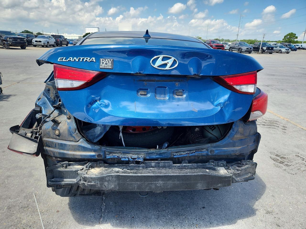 2014 Hyundai Elantra Se Синий vin: KMHDH4AE4EU064758