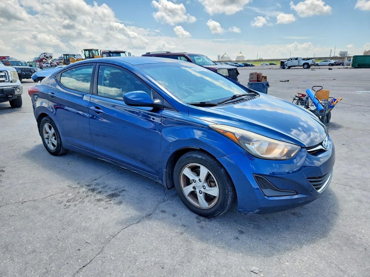 2014 Hyundai Elantra Se Синий vin: KMHDH4AE4EU064758