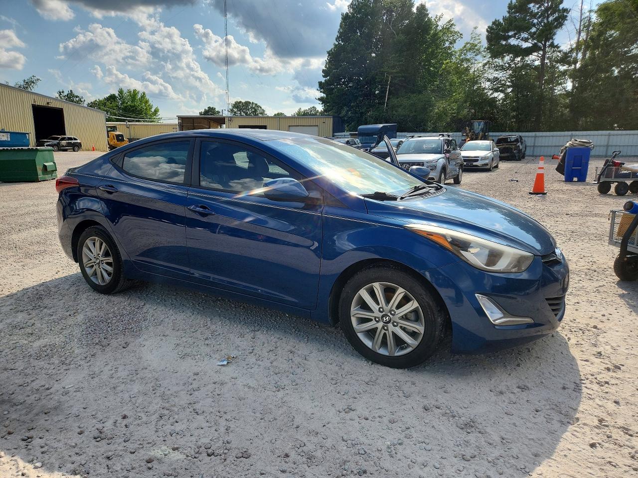 2014 Hyundai Elantra Se Blue vin: KMHDH4AE4EU083794
