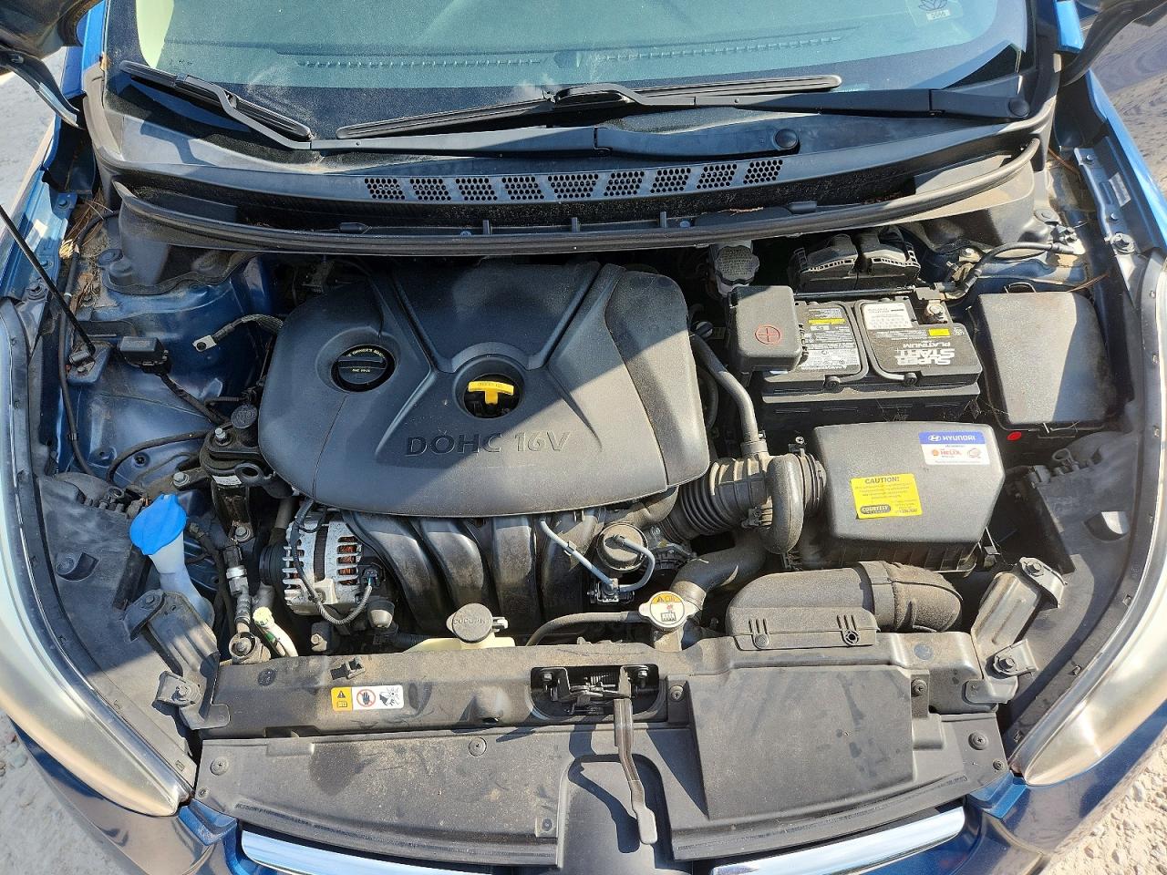 2014 Hyundai Elantra Se Blue vin: KMHDH4AE4EU083794