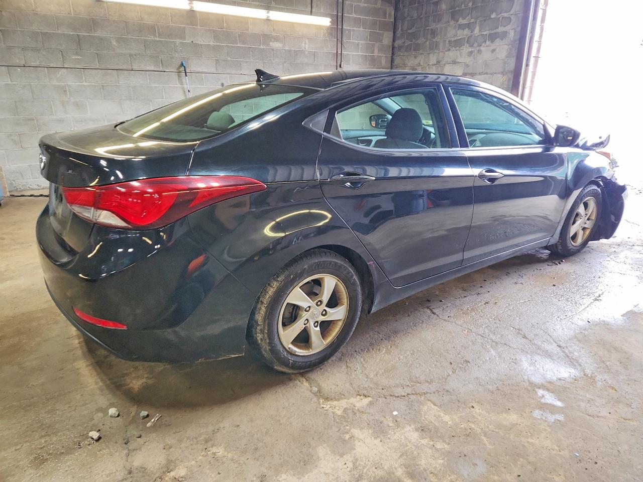 2014 Hyundai Elantra Se Black vin: KMHDH4AE4EU085934