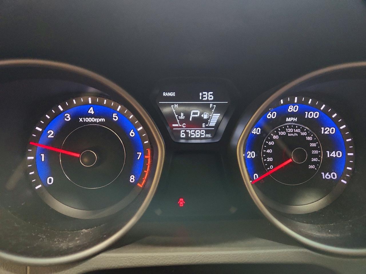 2014 Hyundai Elantra Se Black vin: KMHDH4AE4EU085934