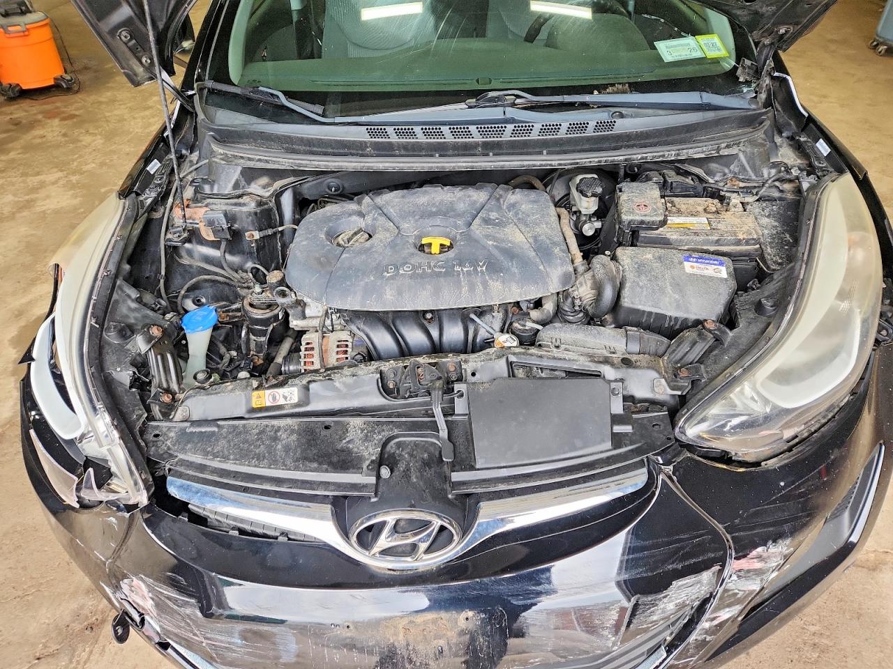 2014 Hyundai Elantra Se Black vin: KMHDH4AE4EU085934