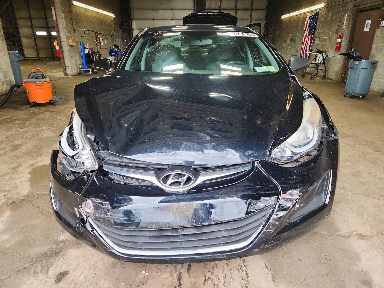 2014 Hyundai Elantra Se Black vin: KMHDH4AE4EU085934