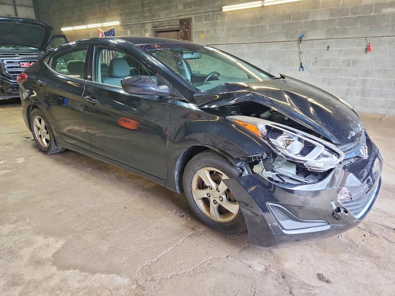 2014 Hyundai Elantra Se Black vin: KMHDH4AE4EU085934