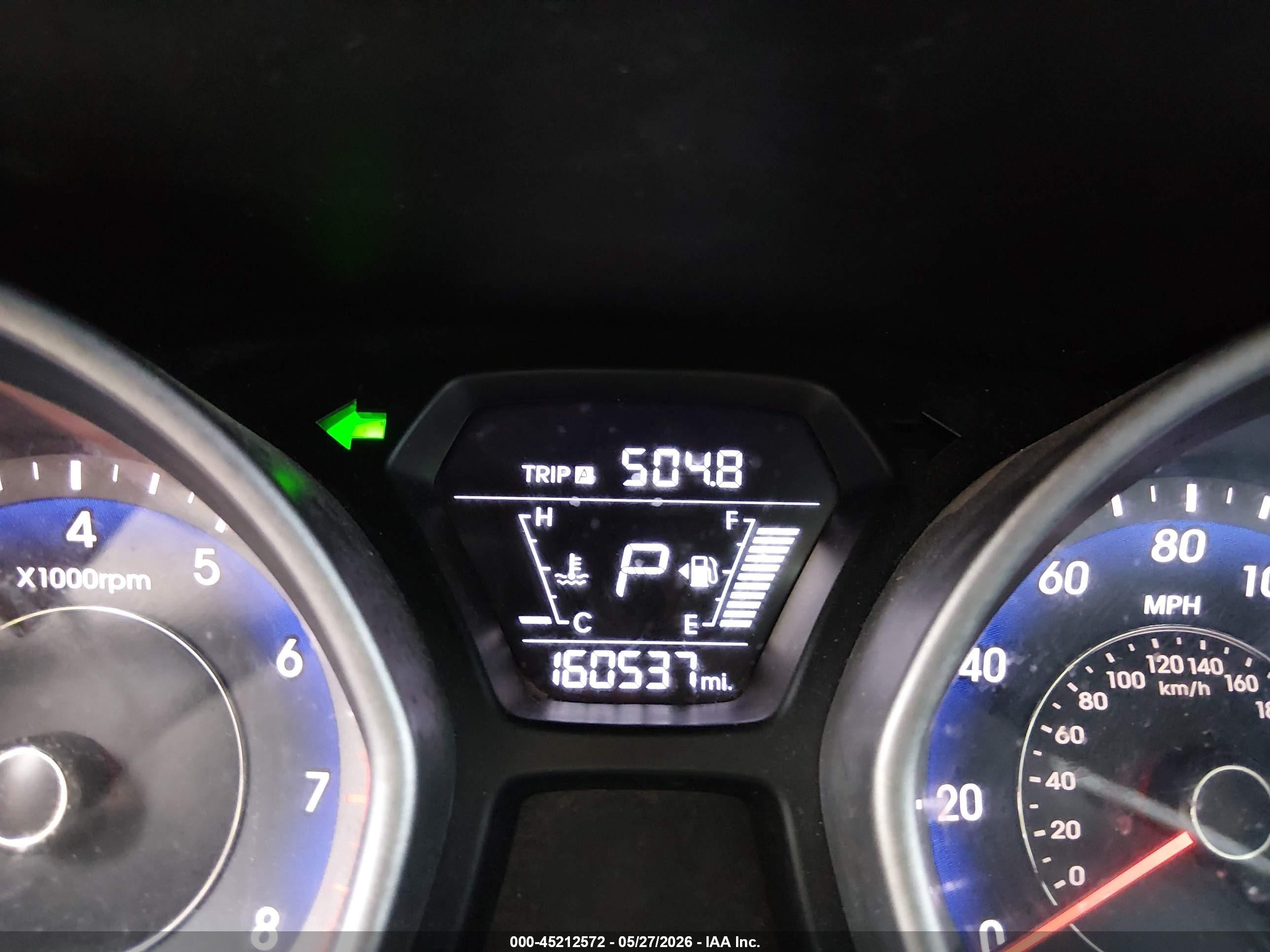 2014 Hyundai Elantra Se Gray vin: KMHDH4AE4EU092009