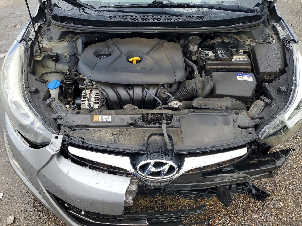 2014 Hyundai Elantra Limited Серый vin: KMHDH4AE4EU094648