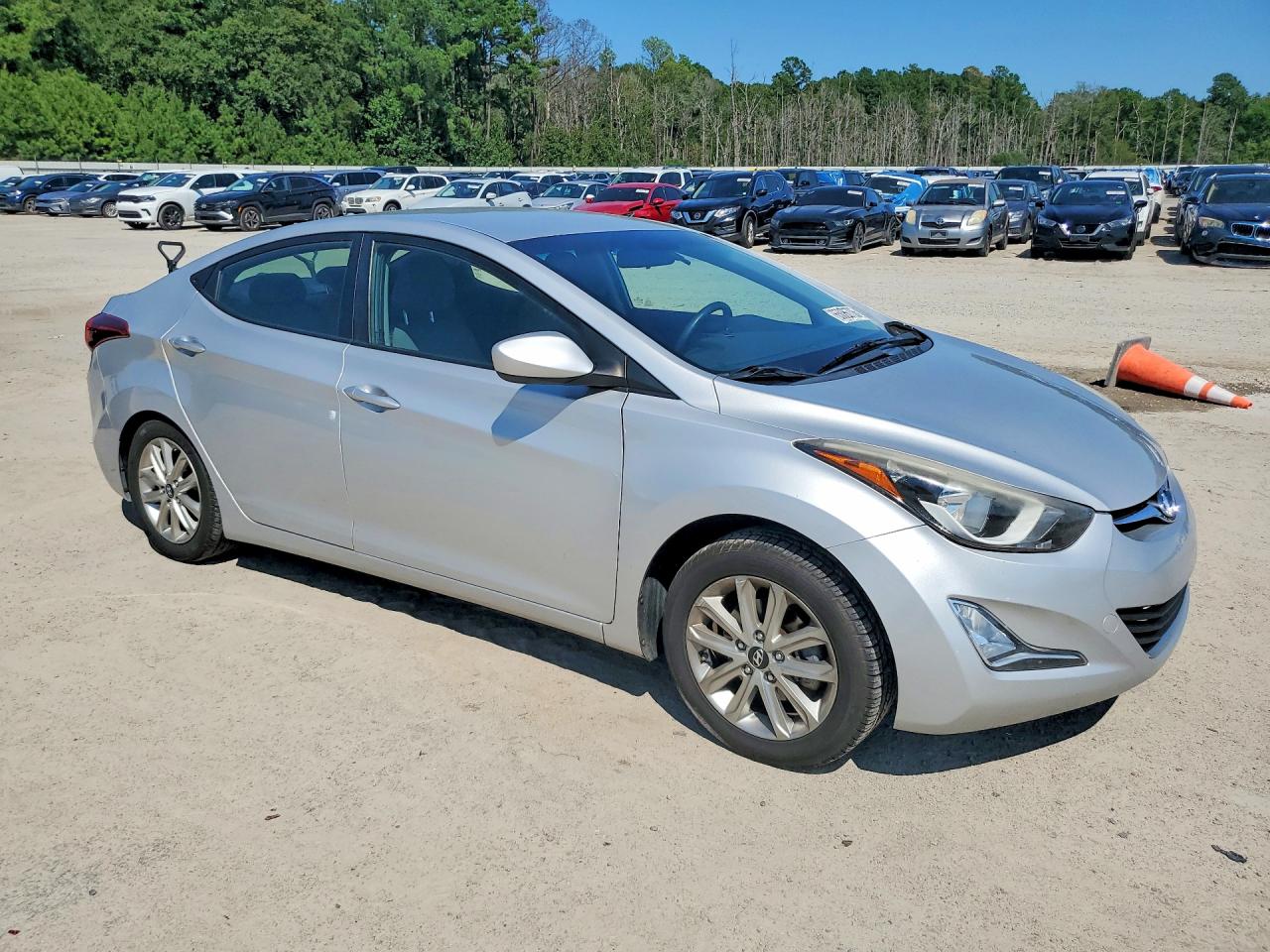 2014 Hyundai Elantra Se Silver vin: KMHDH4AE4EU103039