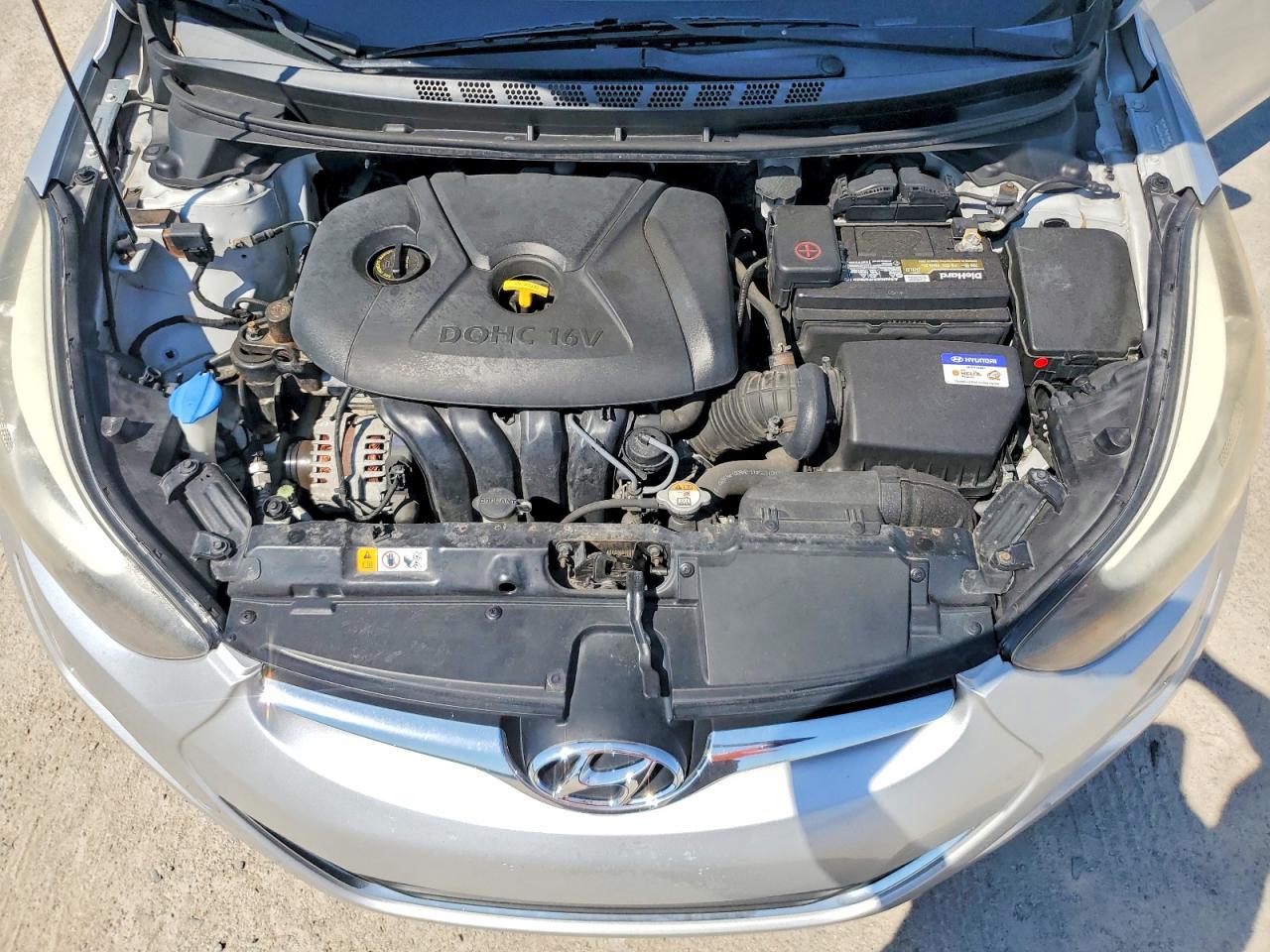2014 Hyundai Elantra Se Silver vin: KMHDH4AE4EU103039