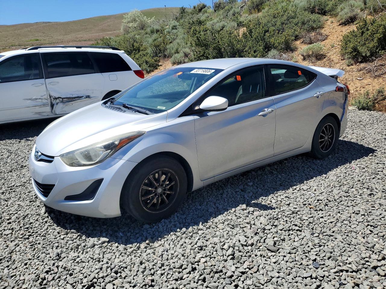 2014 Hyundai Elantra Se Silver vin: KMHDH4AE4EU107902