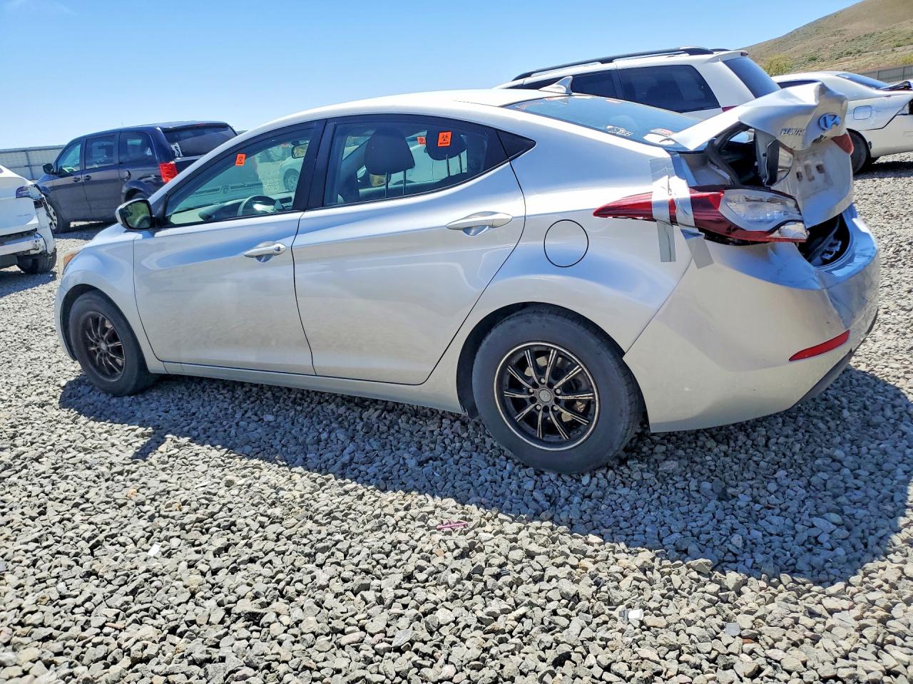 2014 Hyundai Elantra Se Silver vin: KMHDH4AE4EU107902