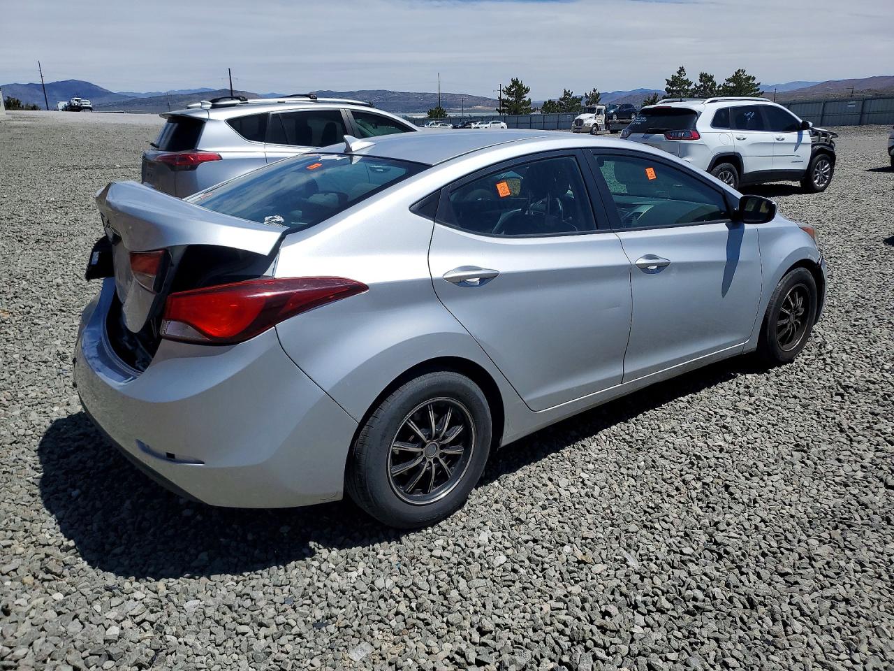 2014 Hyundai Elantra Se Silver vin: KMHDH4AE4EU107902
