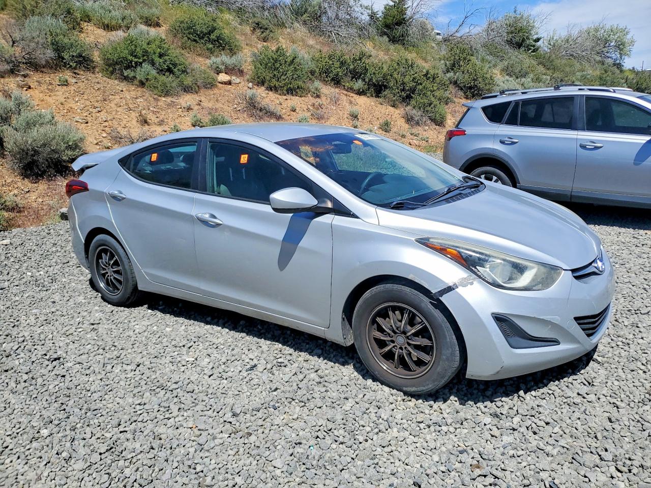2014 Hyundai Elantra Se Silver vin: KMHDH4AE4EU107902