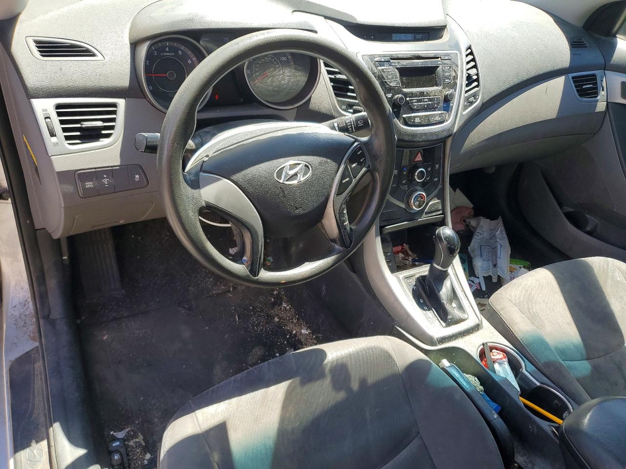 2014 Hyundai Elantra Se Silver vin: KMHDH4AE4EU107902